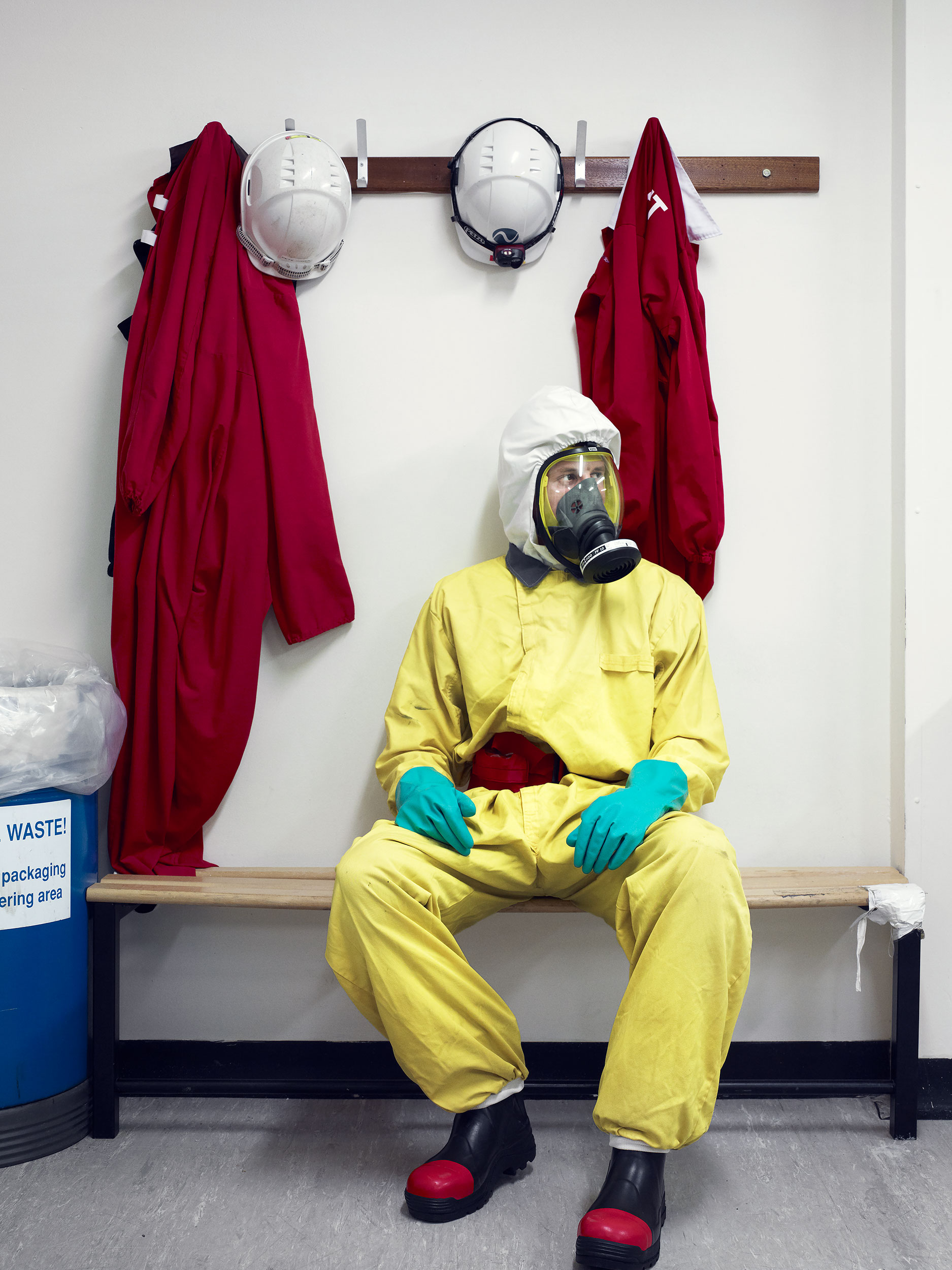 Decommissioning work at Trawsfynydd nuclear power station, Wales.