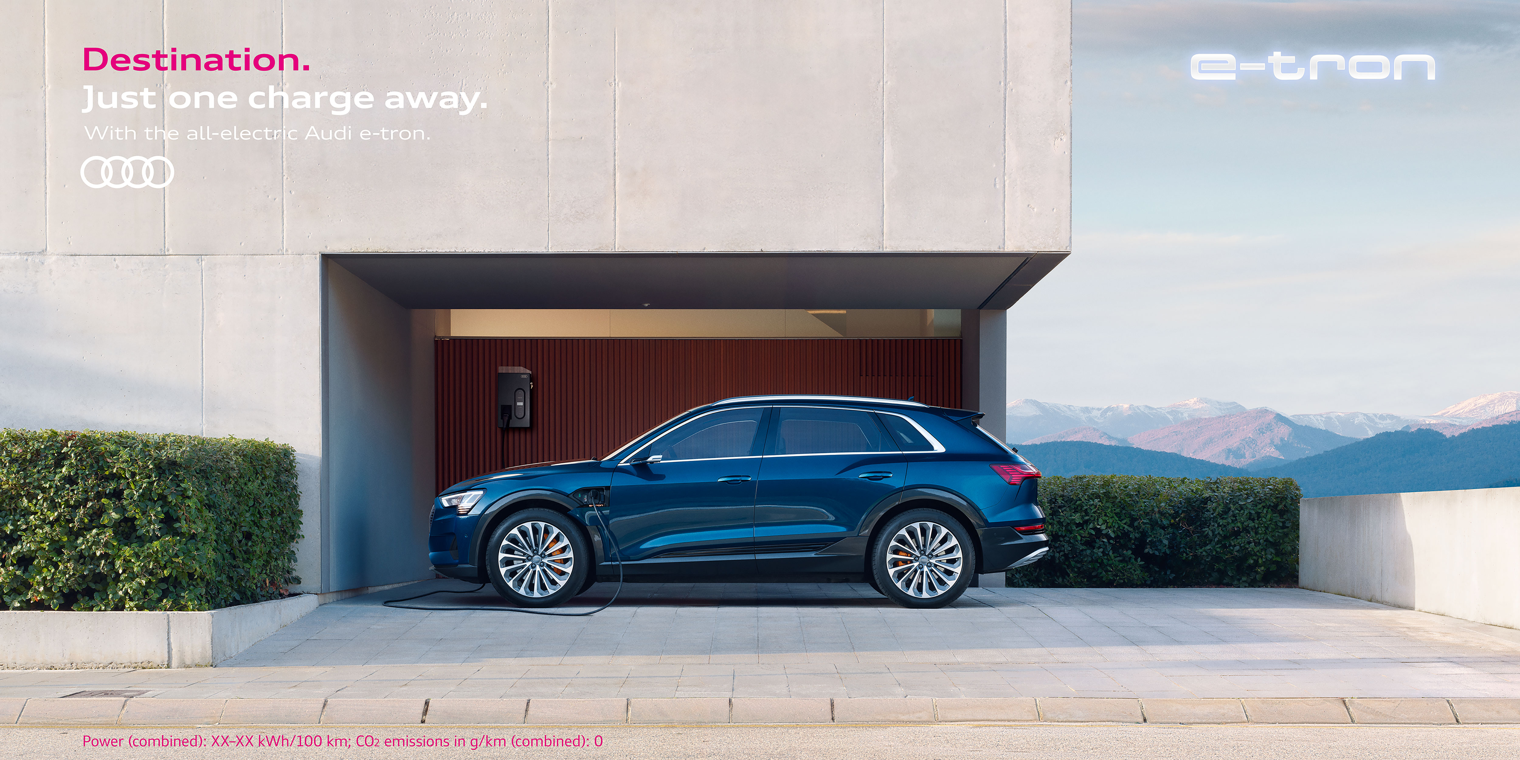 Audi e-tron 'Just one charge away'