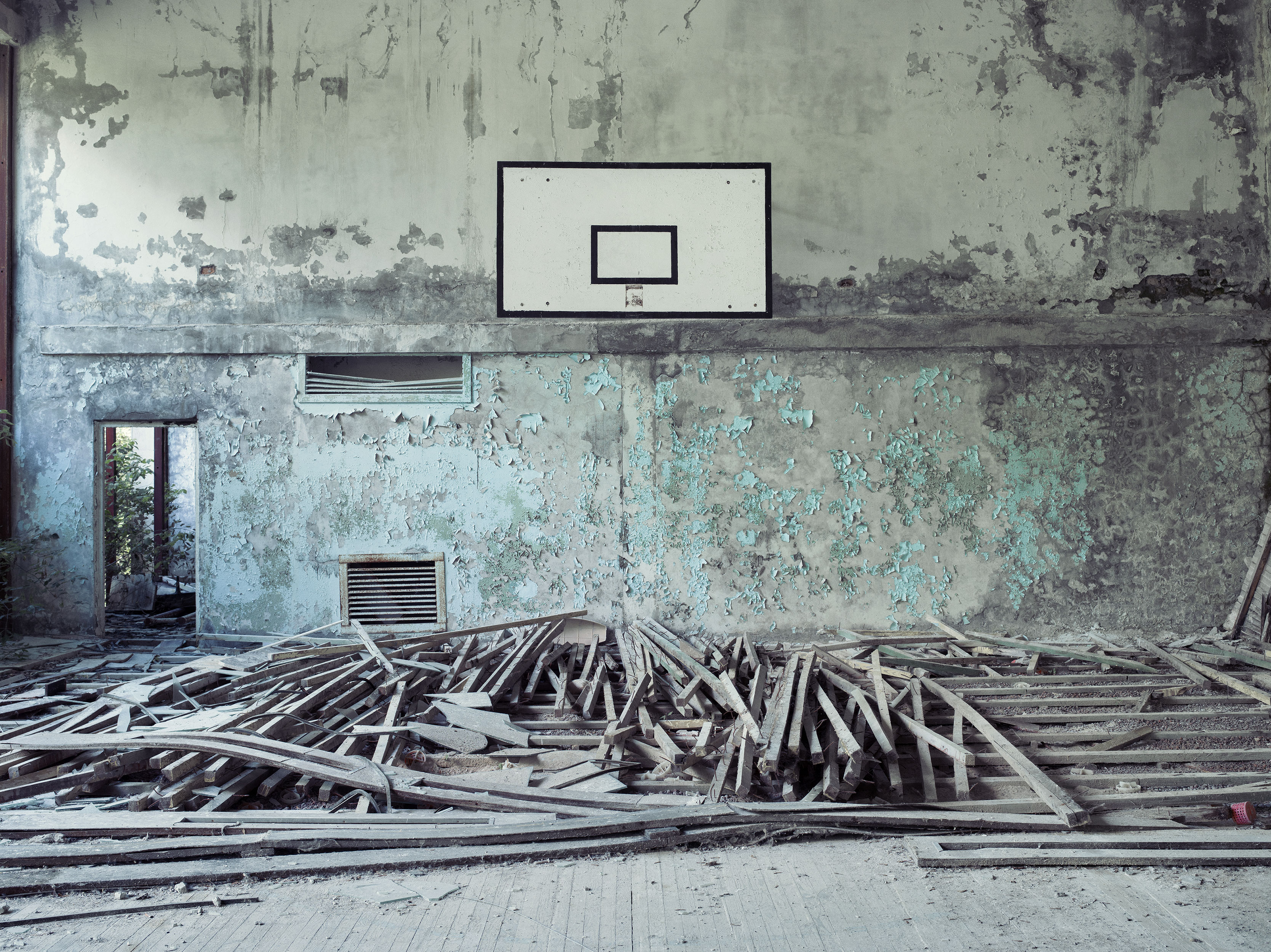 The town of Pripyat neighbouring Chernobyl Nuclear Power Plant, Ukraine.
