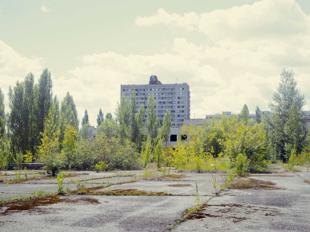 The town of Pripyat neighbouring Chernobyl Nuclear Power Plant, Ukraine.