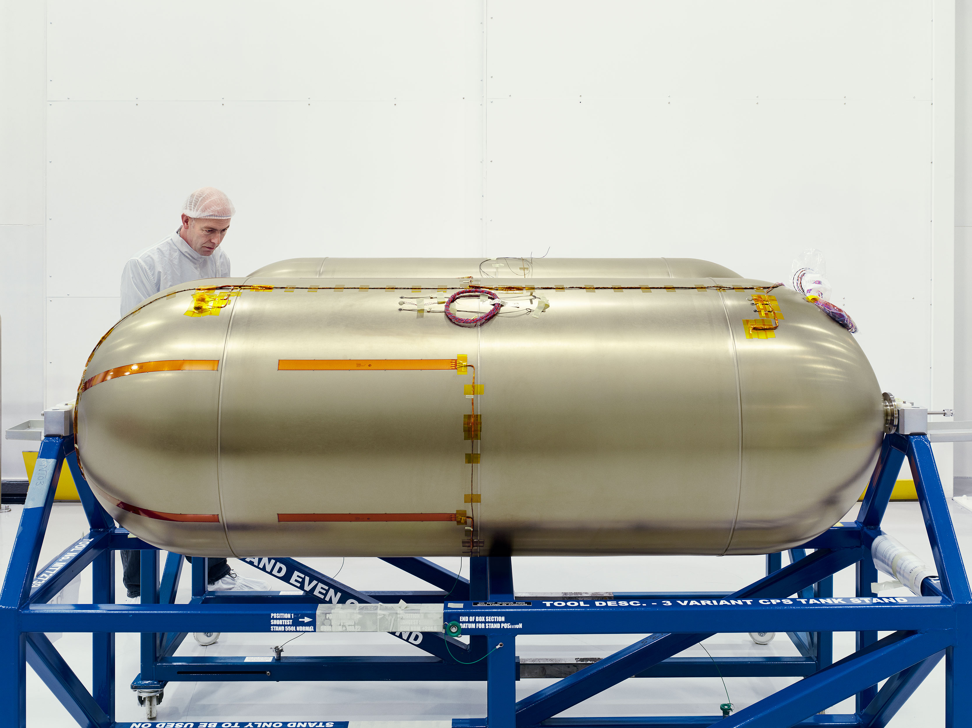 Satellite tanks, Astrium, UK.