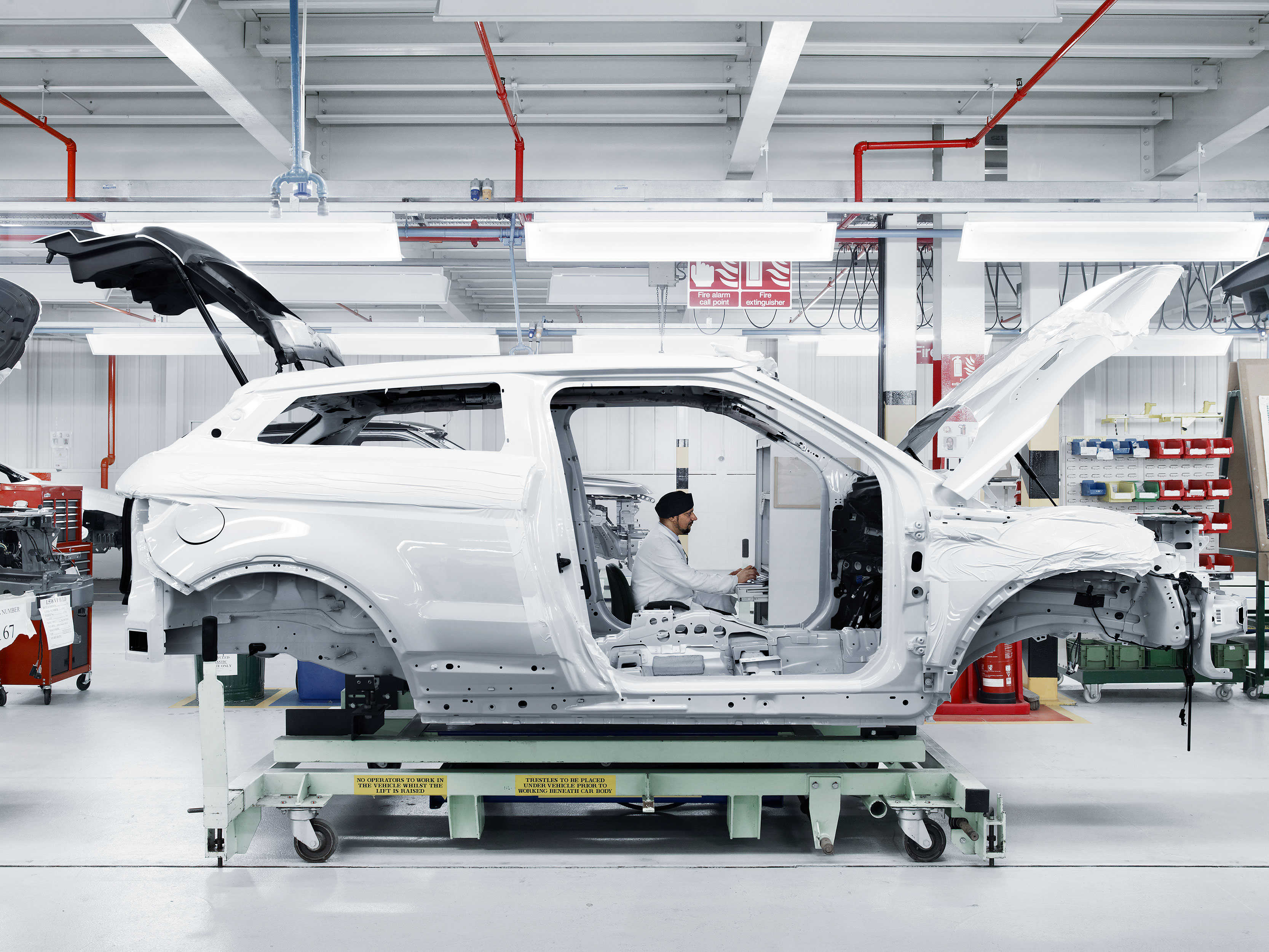 Testing and Development at JLR, Gaydon, UK.