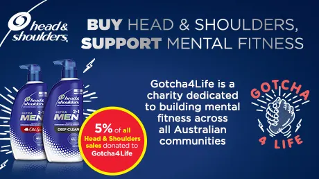 Buy head and shoulders, support mental fitness