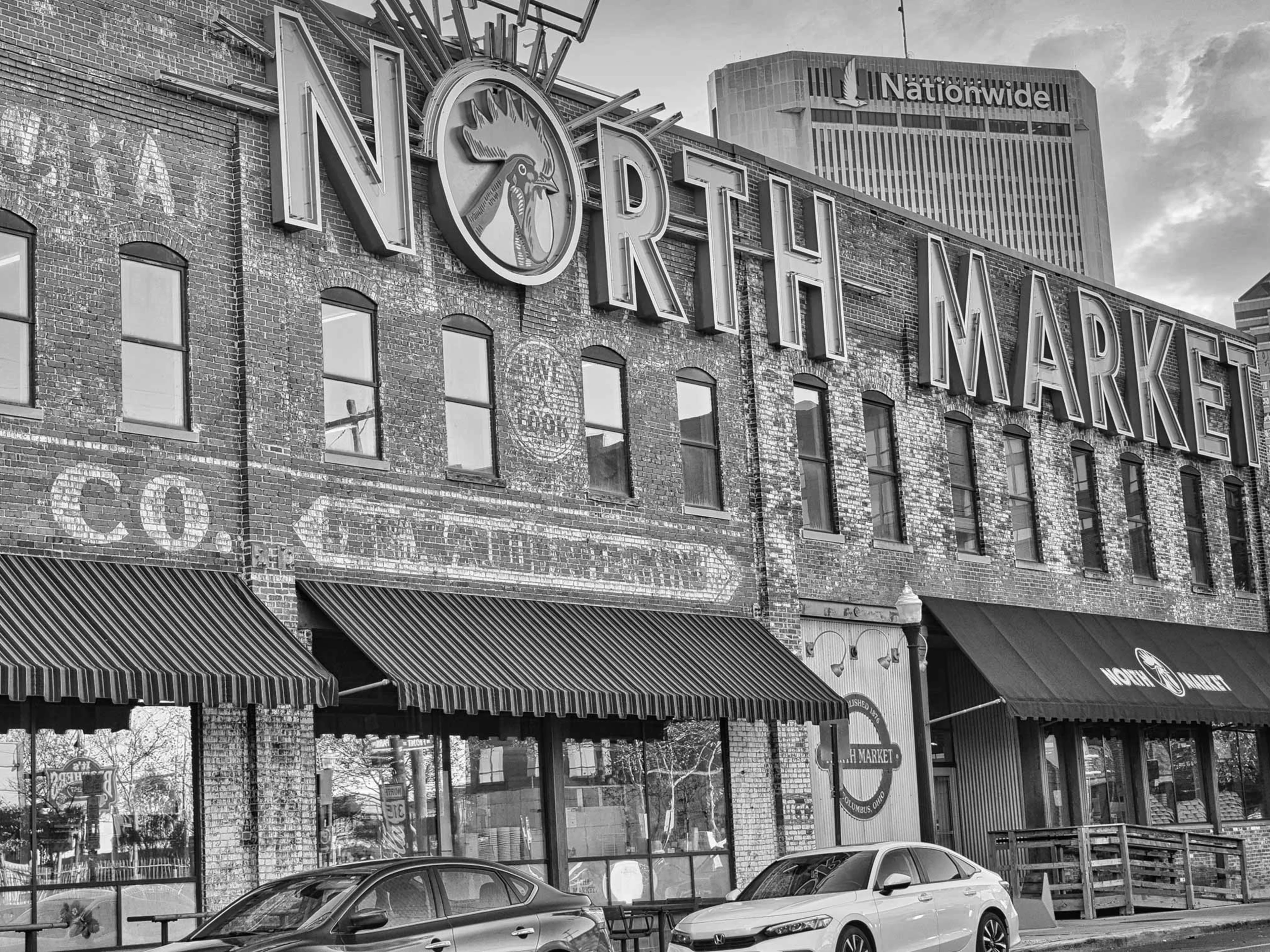 An image of North Market, Columbus's famous market of independent merchants.