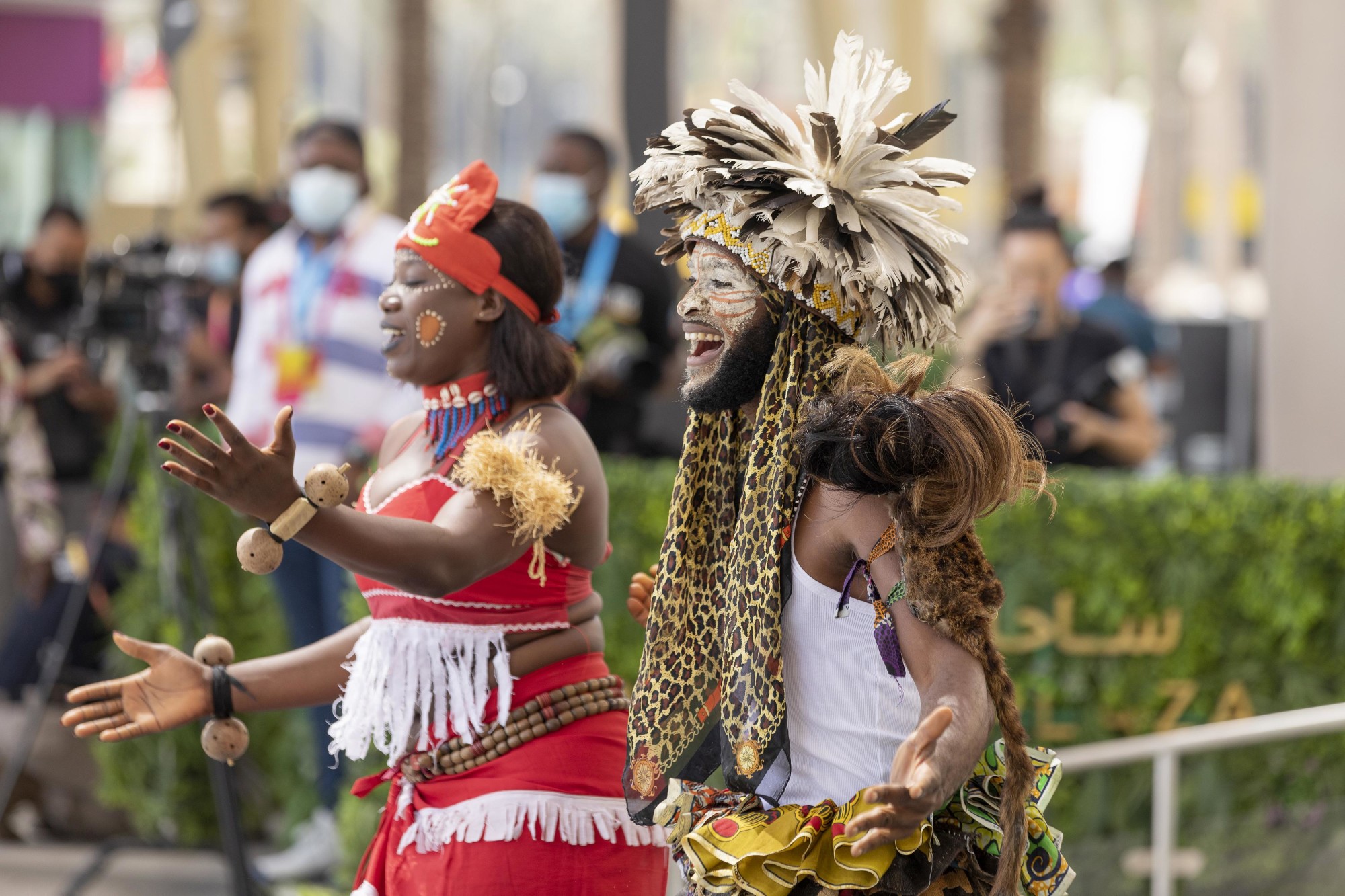 Cultural performance during the Democratic Republic of the Congo National Day Ceremony at Al Wasl m67137