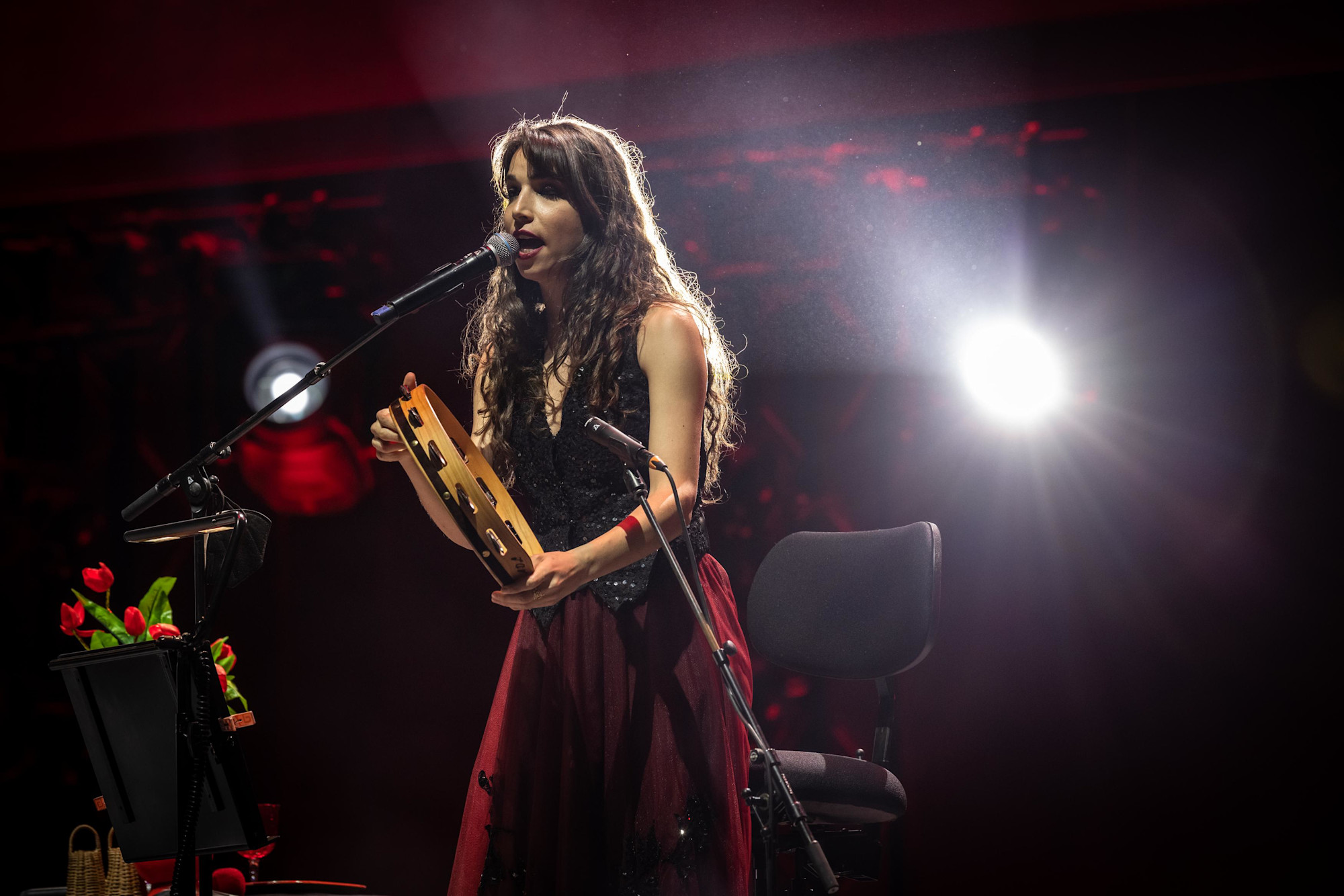 Iraqi and Italian musicians perform Tosca-s Morabeza at Dubai Millennium Amphitheatre m48135