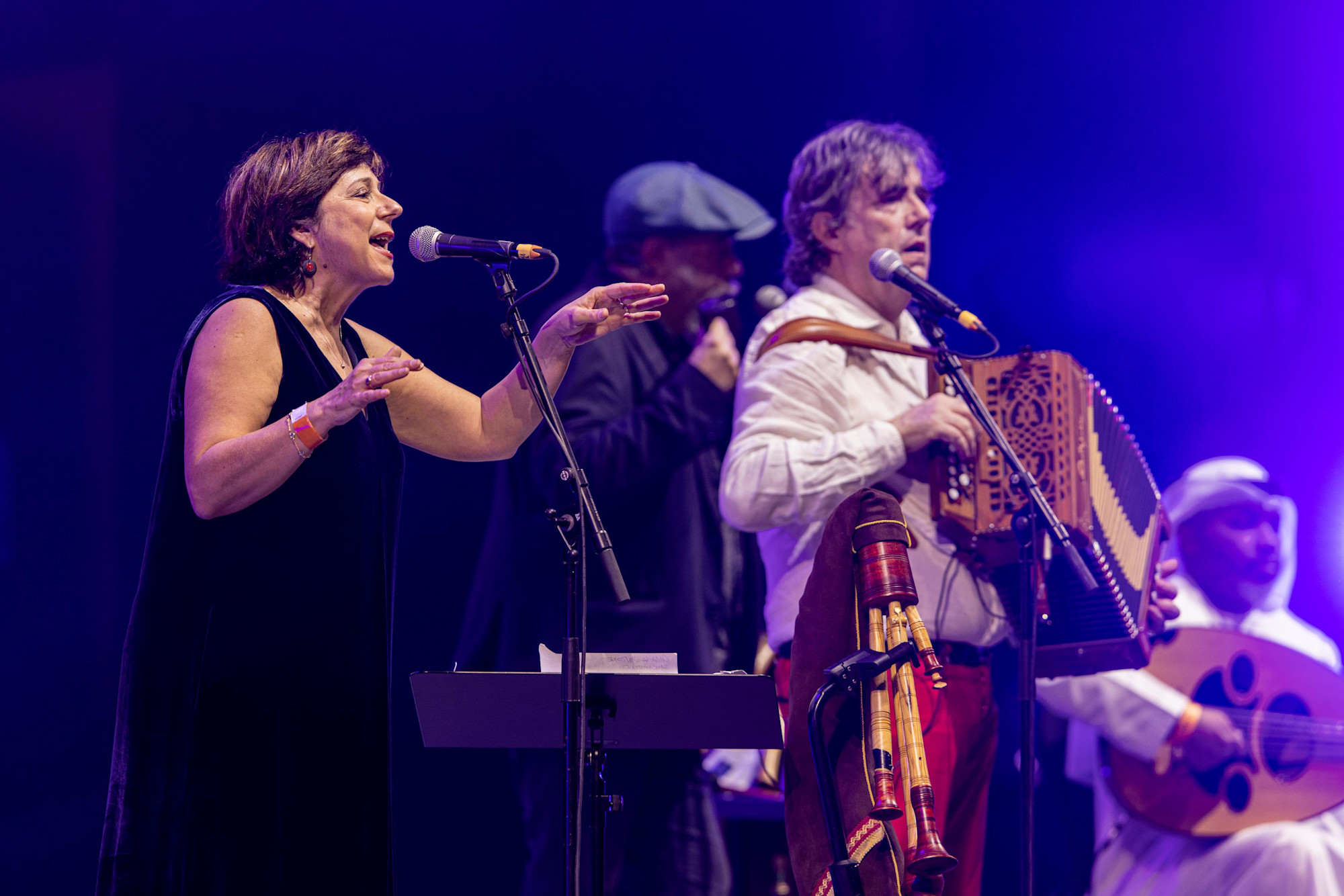 Ambrogio Sparagna & Orchestra Popolare Italiana perform at Dubai Millennium Amphitheatre m31951