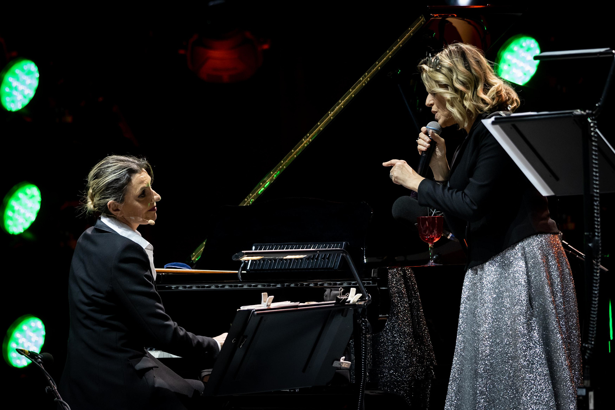 Iraqi and Italian musicians perform Tosca-s Morabeza at Dubai Millennium Amphitheatre m48140