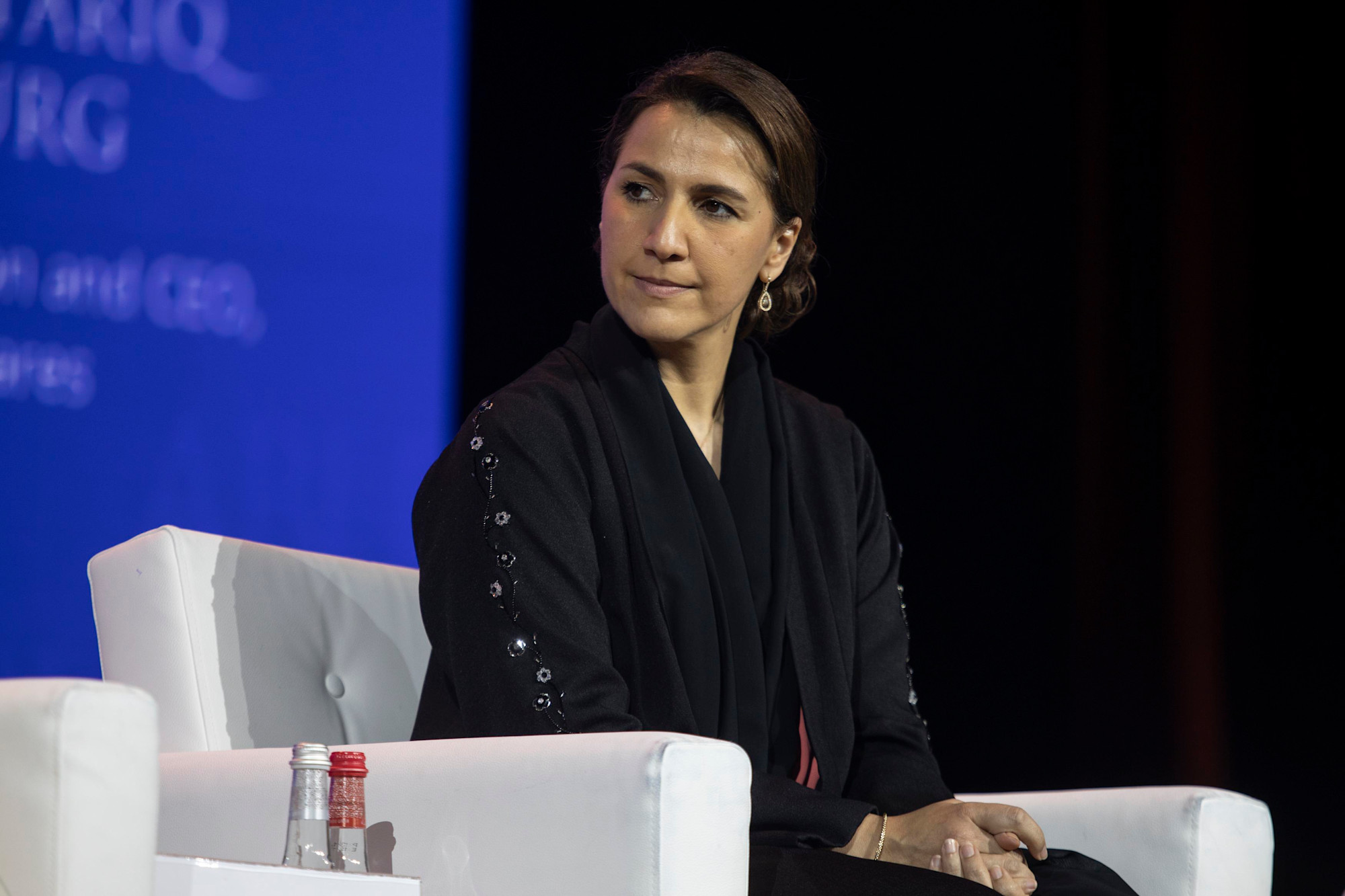 Her Excellency Mariam Bint Mohammed Almheiri, Minister of Climate Change and Environment, UAE during the Dubai Cares Asian Business Leadership Forum Awards at Dubai Exhibition Centre m57455