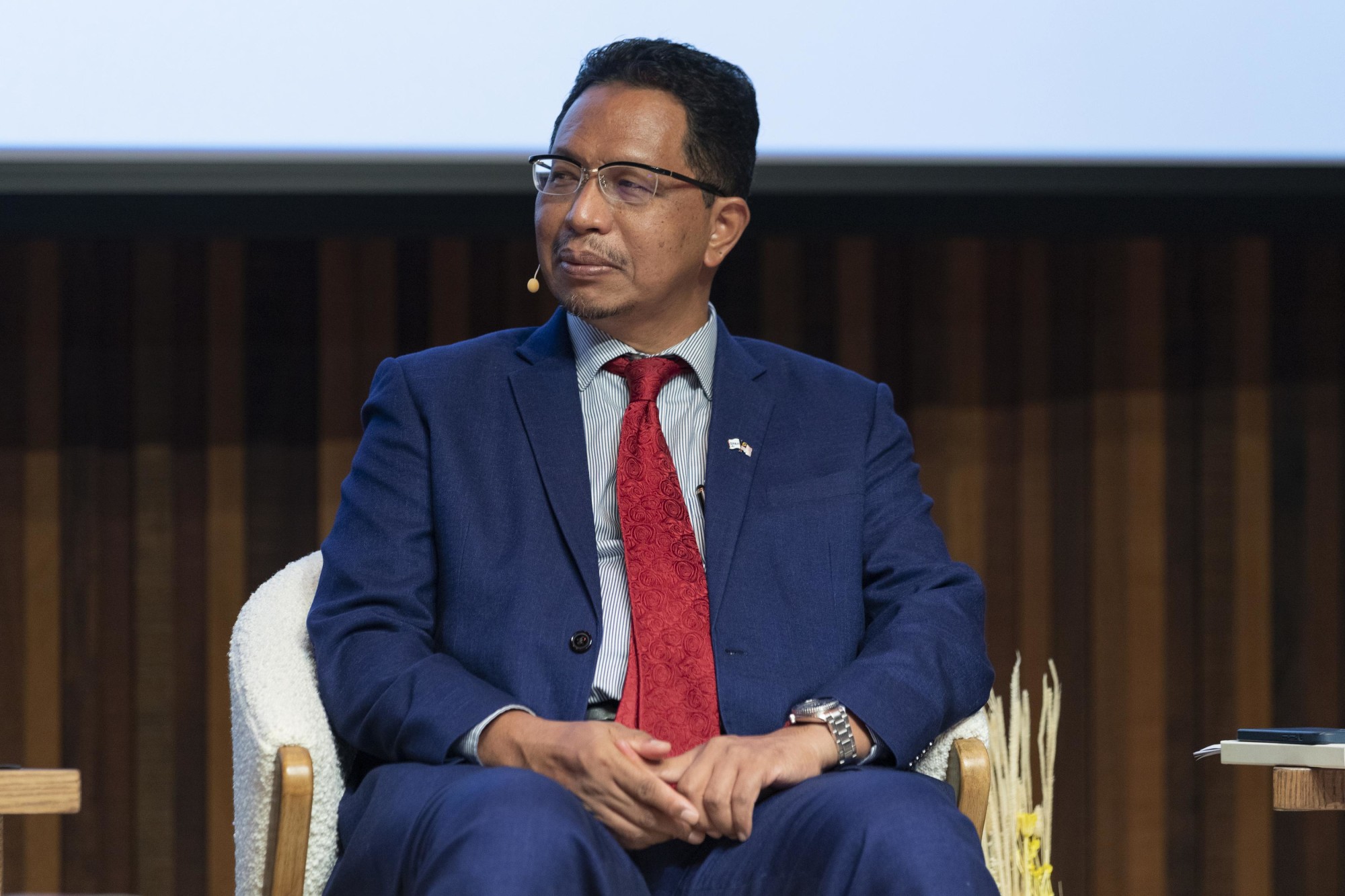 Prof Ir Dr Zaini Ujang, Secretary General, Ministry of Environment and Water, Government of Malaysia during the World Majlis Living Oceans Reversing our Impact on Marine Ecosystems at the Terra Auditorium m66881