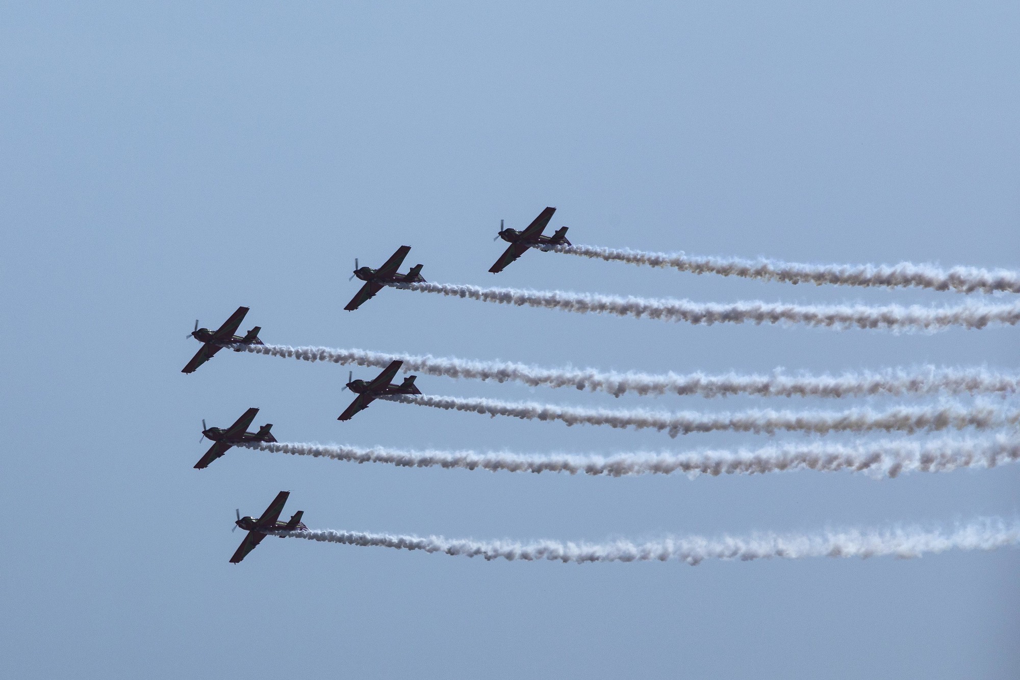 Air Show by the Green March Moroccan Patrol during Morocco National Day m27635