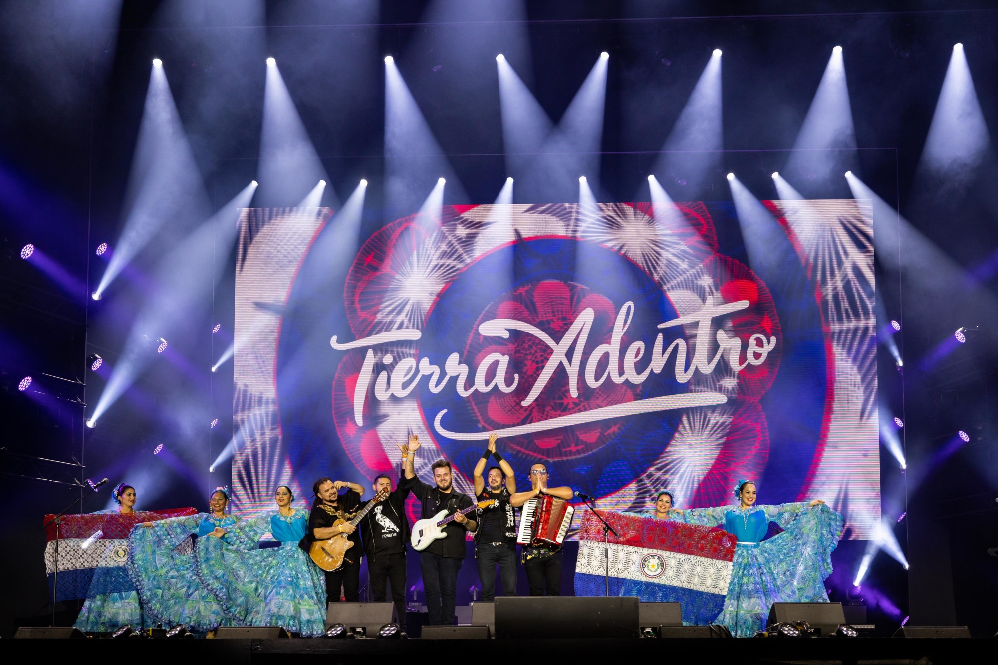 Tierra Adentro by Paraguay perform at Jubilee Stage m58723