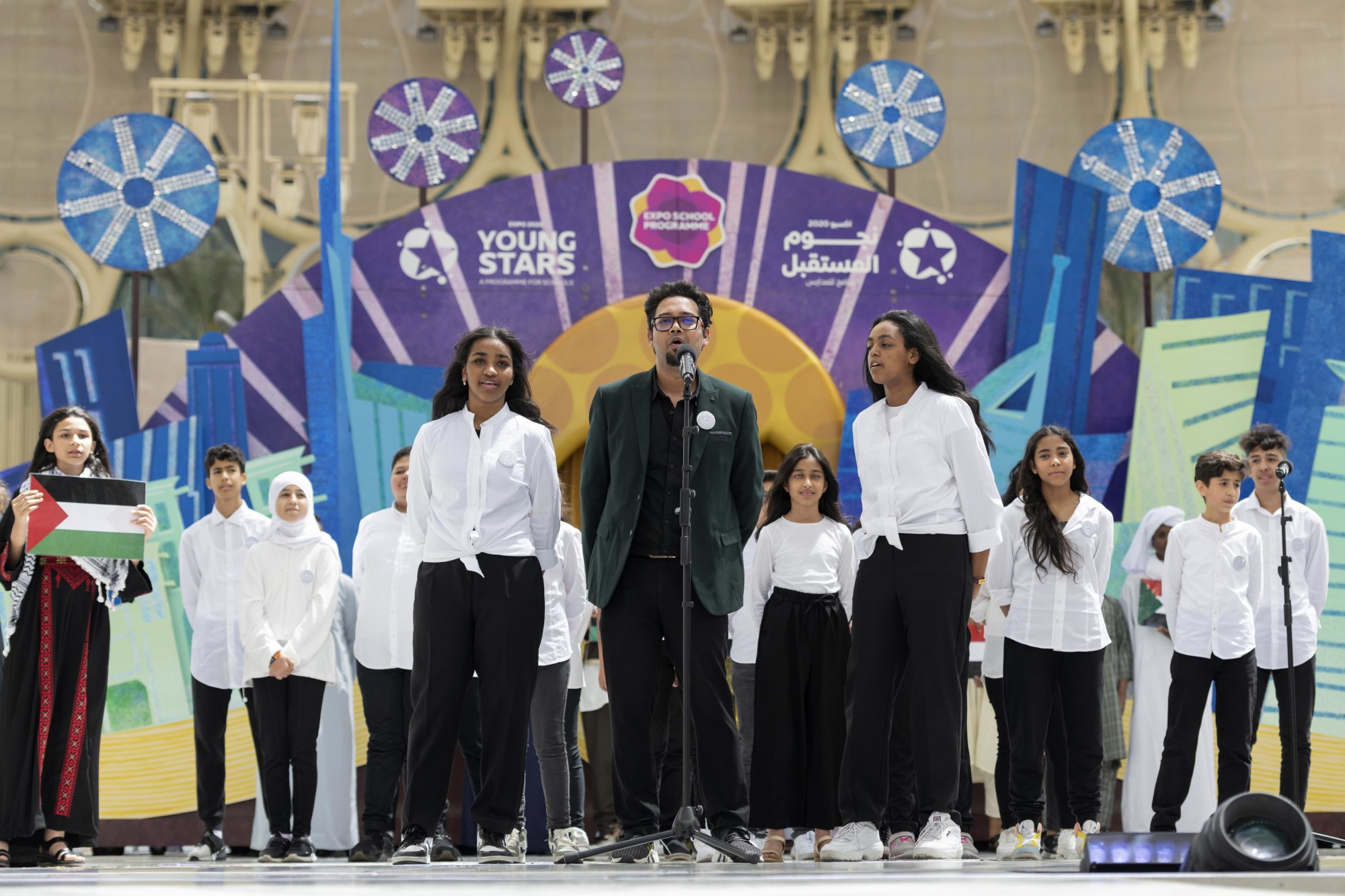 Harvest Private School, Ras Al Khaimah perform during Expo Young Stars at Al Wasl m64762