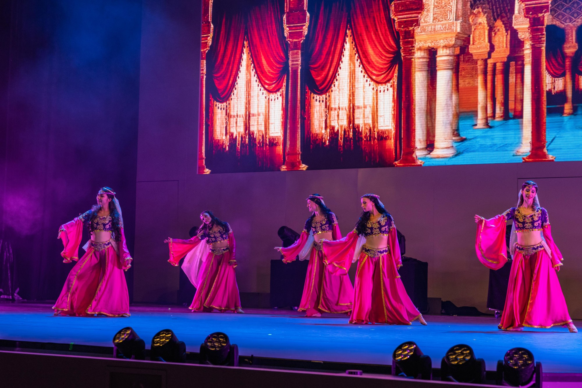 The National Troupe for Folkloric Arts of Egypt perform at Dubai Millennium Amphitheatre at Al Forsan Park m7503