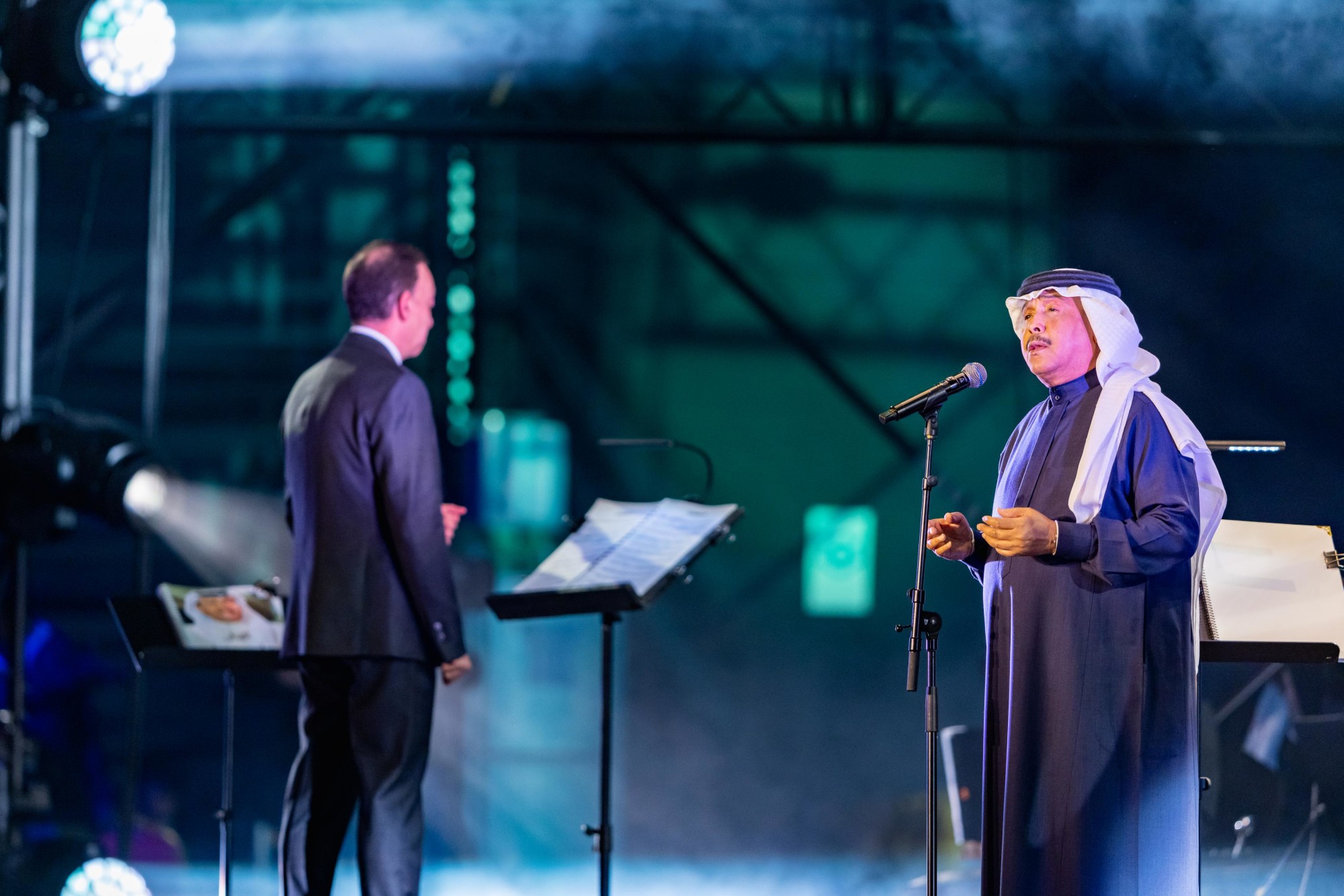 Mohammed Abdo performs at Jubilee Stage during the Kingdom of Saudi Arabia National Day m30541