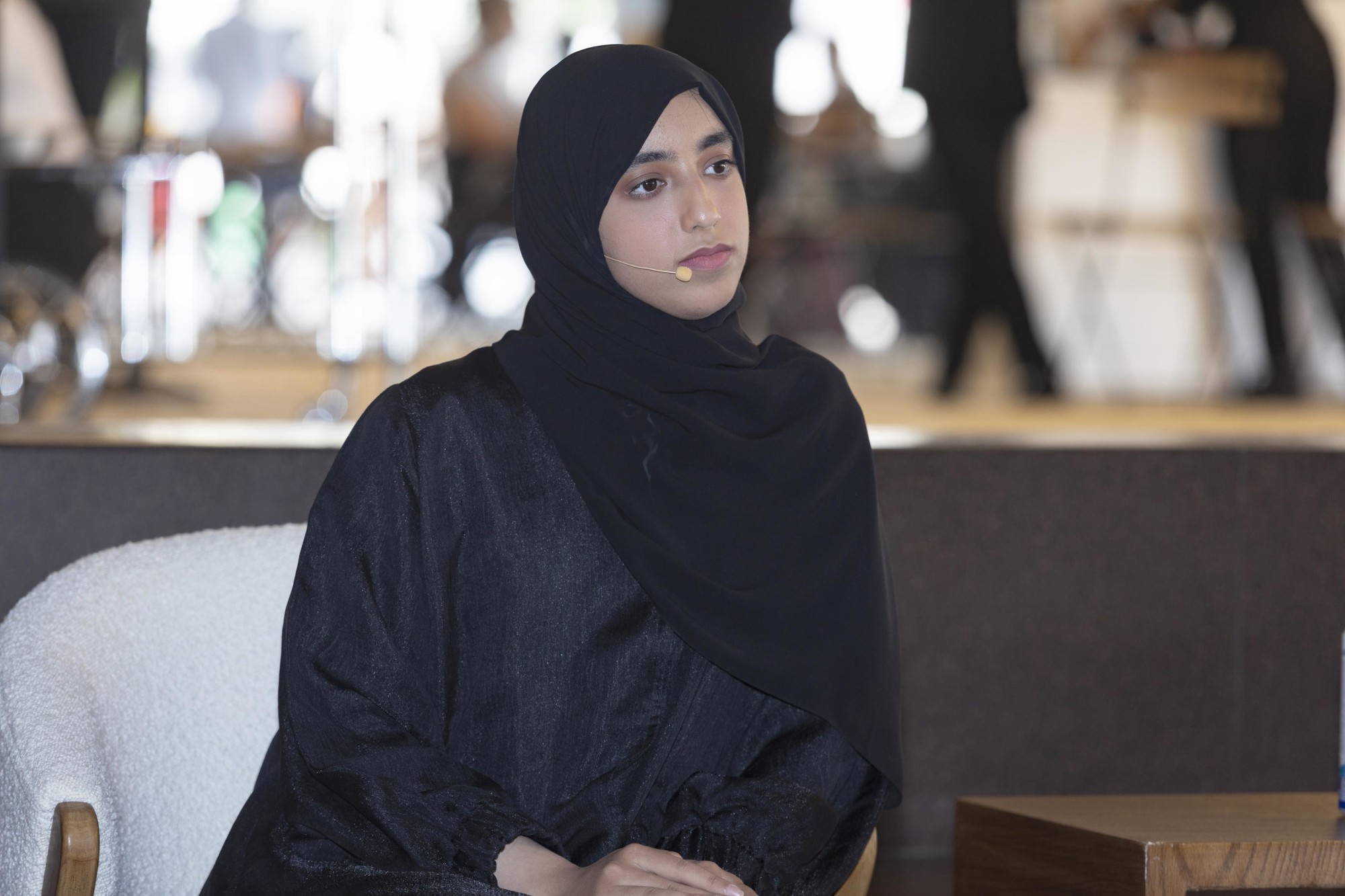 Fatima Al Shennawy Belhoul, Al Mawakeb School Al Garrhoud, Dubai during Next Gen World Majlis A Good Place to Work Balancing personal and professional lives at the Portugal Pavilion m44512