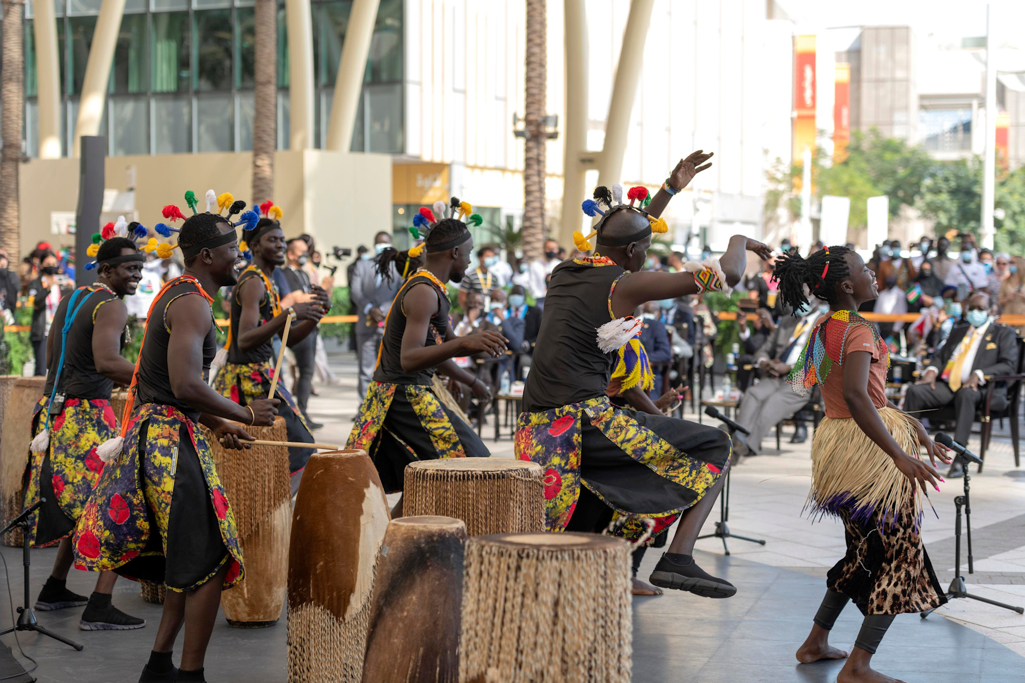 Cultural performance during the South Sudan National Day Ceremony at Al Wasl m52117
