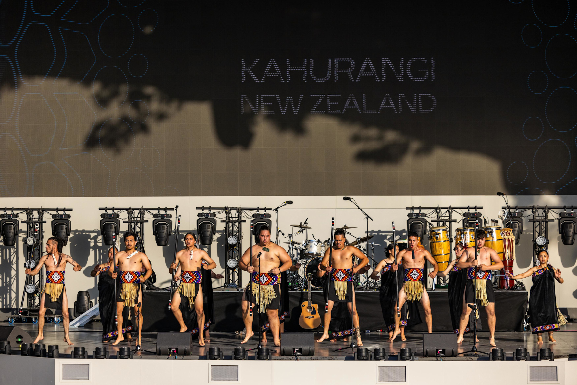 Kapa Haka Performance Kahurangi Maori Dance Theatre at Dubai Millennium Amphitheatre m10616