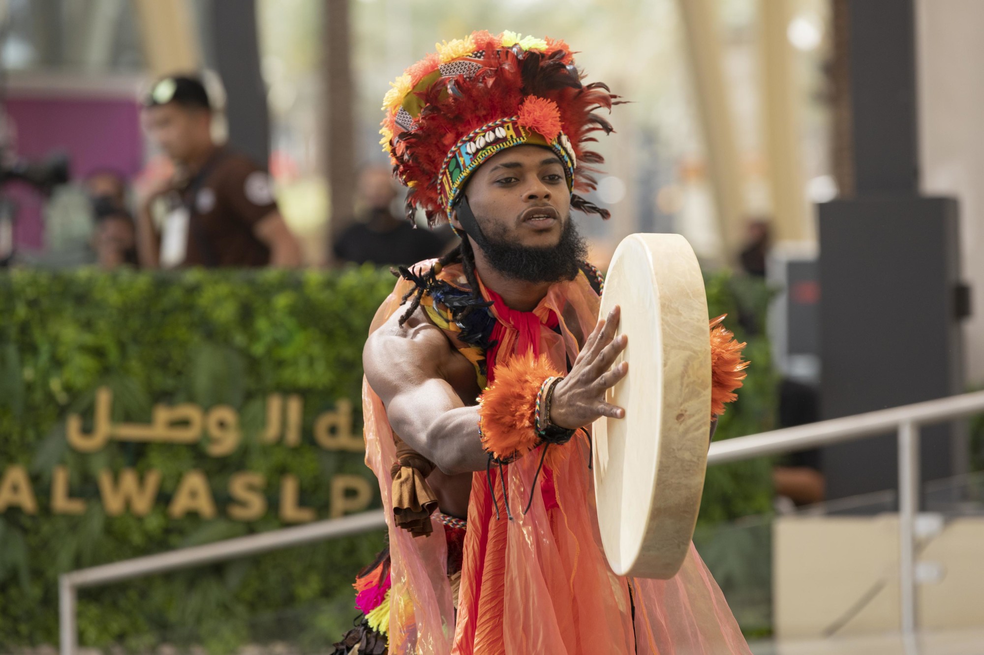 Cultural performance during the Mauritius National Day Ceremony at Al Wasl m63384