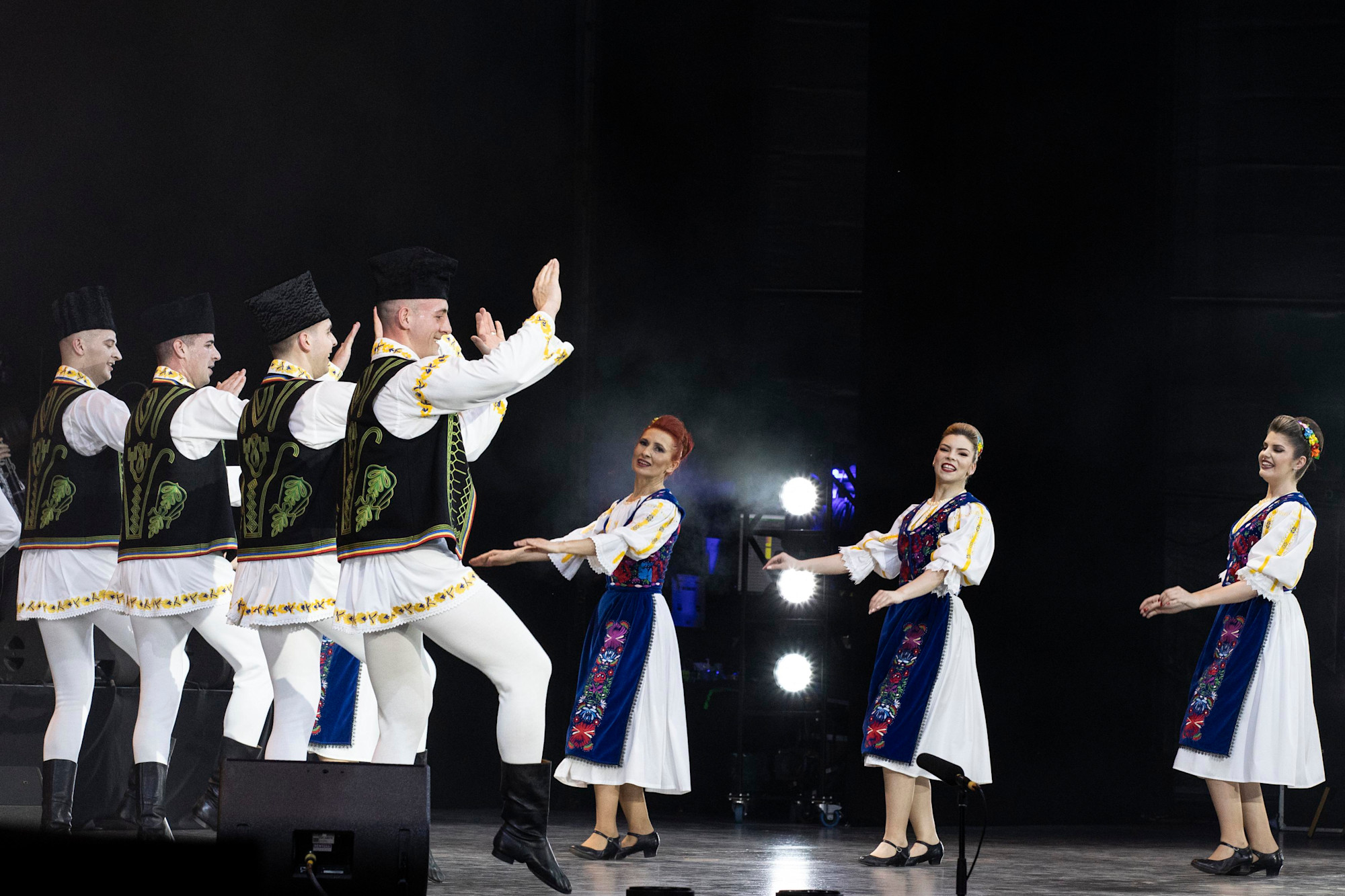 Cindrelul-Junii Sibiului professional folk ensemble perform at Dubai Millennium Amphitheatre m57030