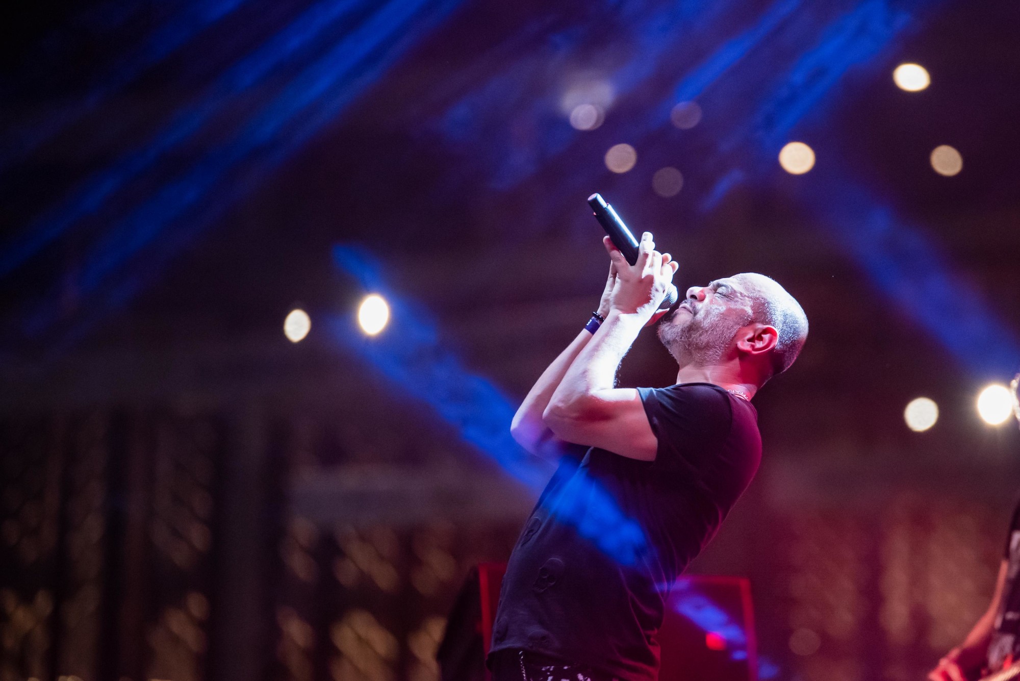 Massar Egbari perform during the Street Music Series at Earth Plaza m72298