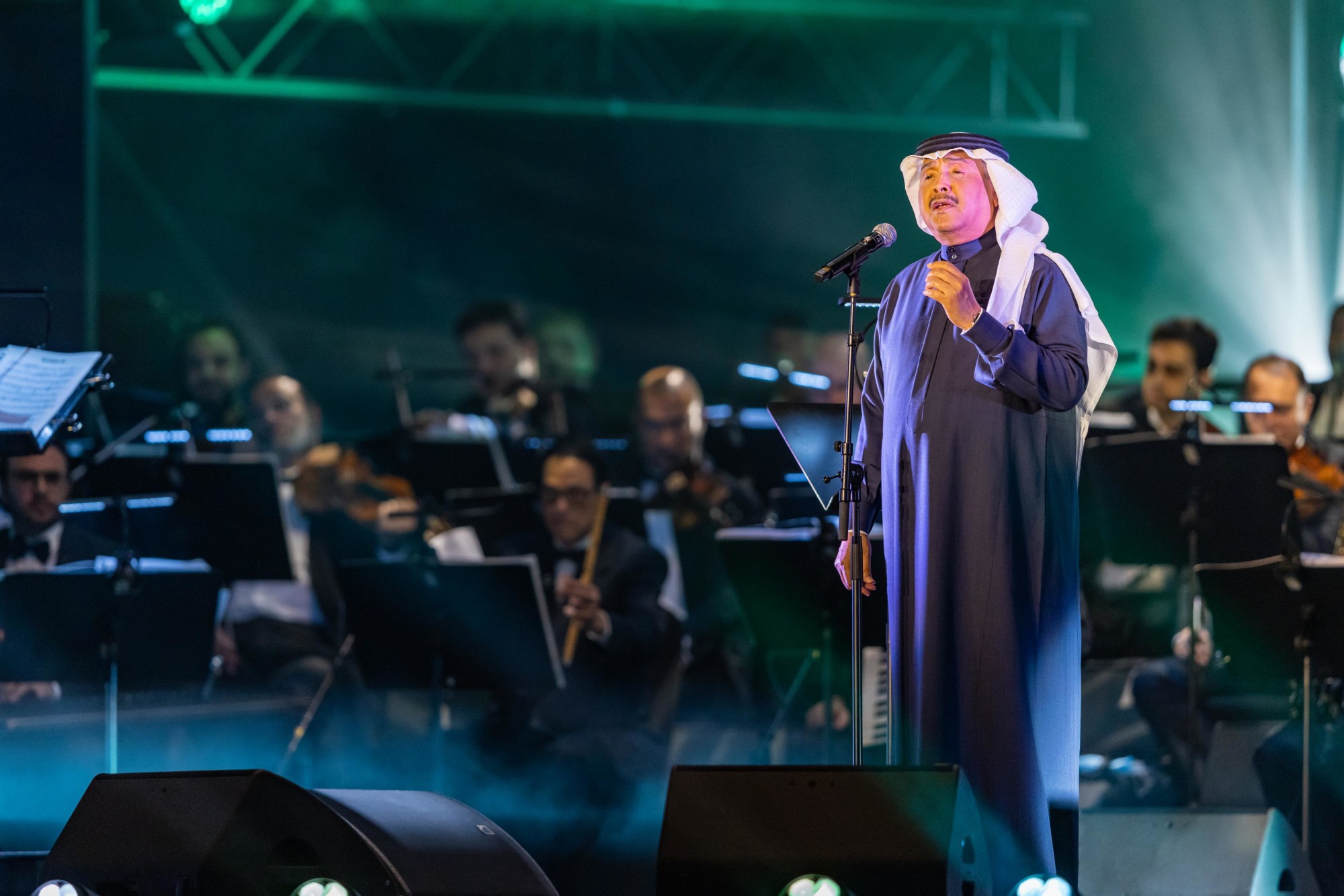 Mohammed Abdo performs at Jubilee Stage during the Kingdom of Saudi Arabia National Day m30540