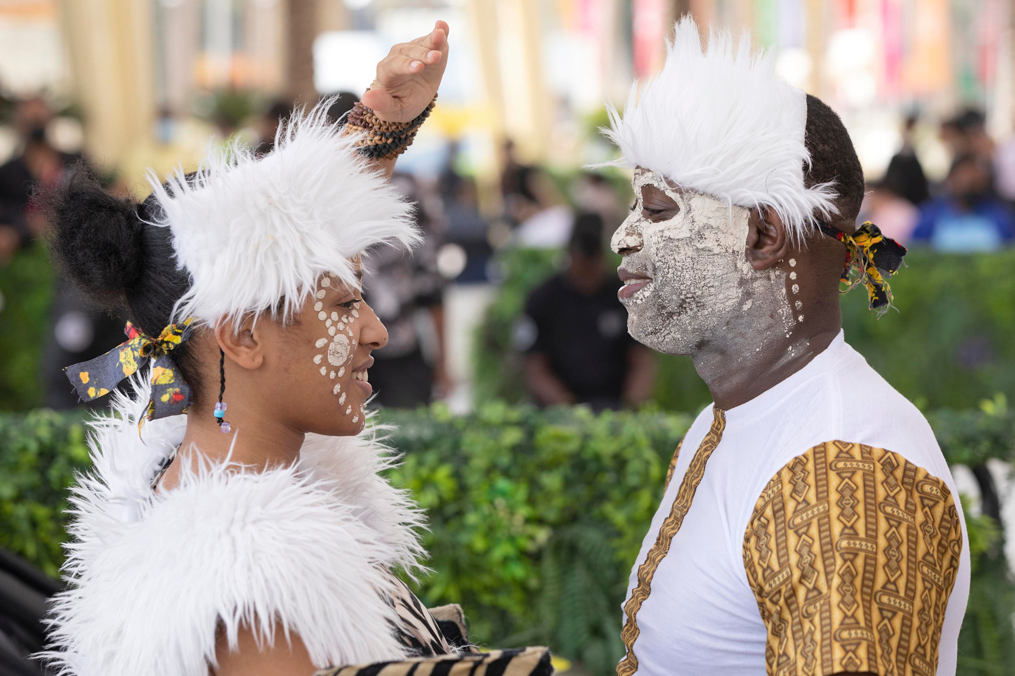 Cultural performers during the African Union Honour Day Ceremony at Al Wasl m56078