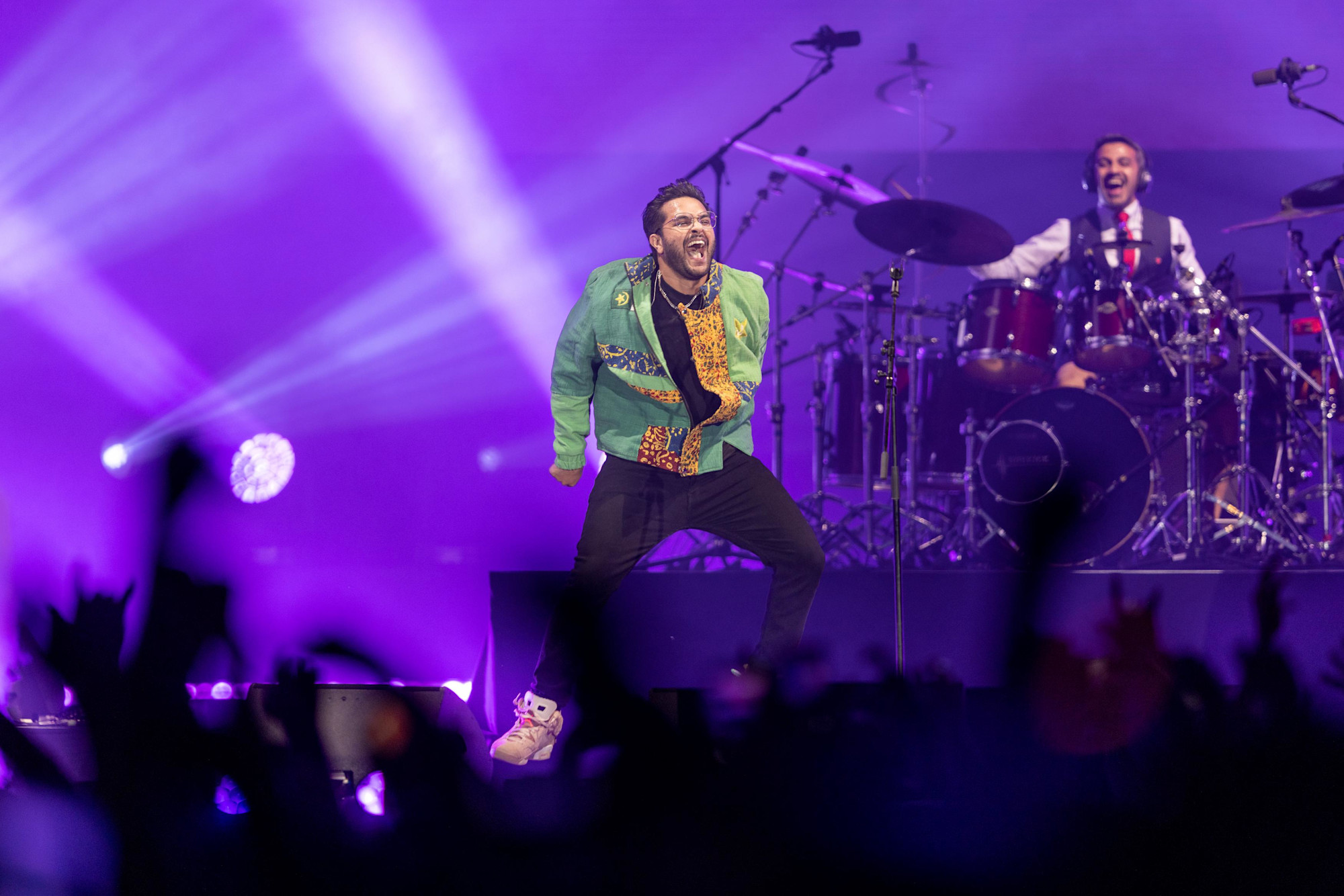 Asim Azhar performs during the Land of Colours Concert at Jubilee Stage m68291