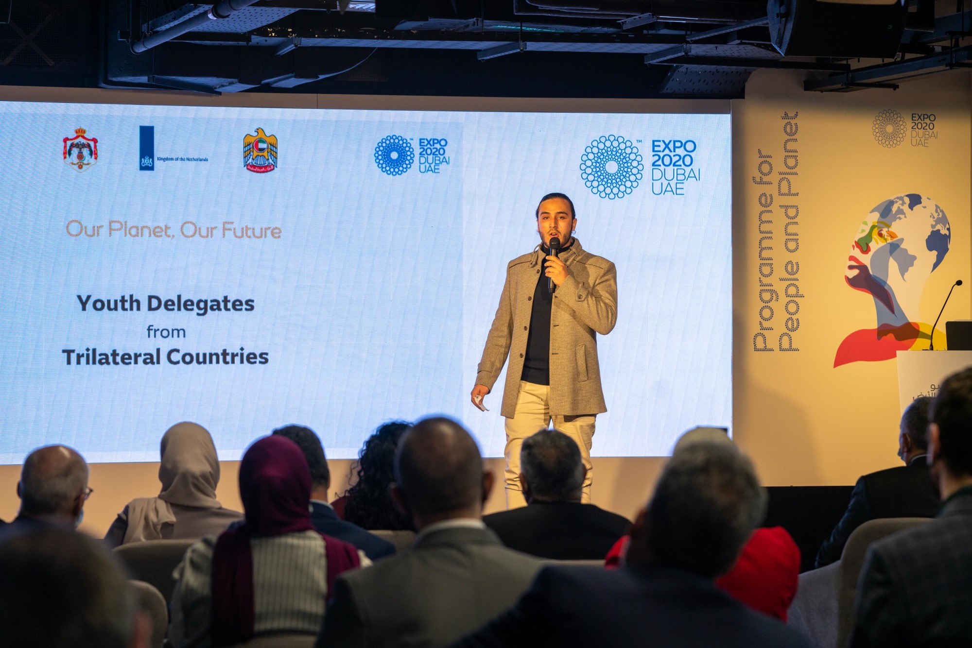 Abdelrahman Abdallah speaks during Water-Food-Energy Summit at Nexus m34172
