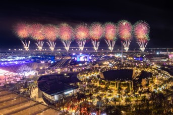 Fireworks during the 20 Million Visits Celebration m65709