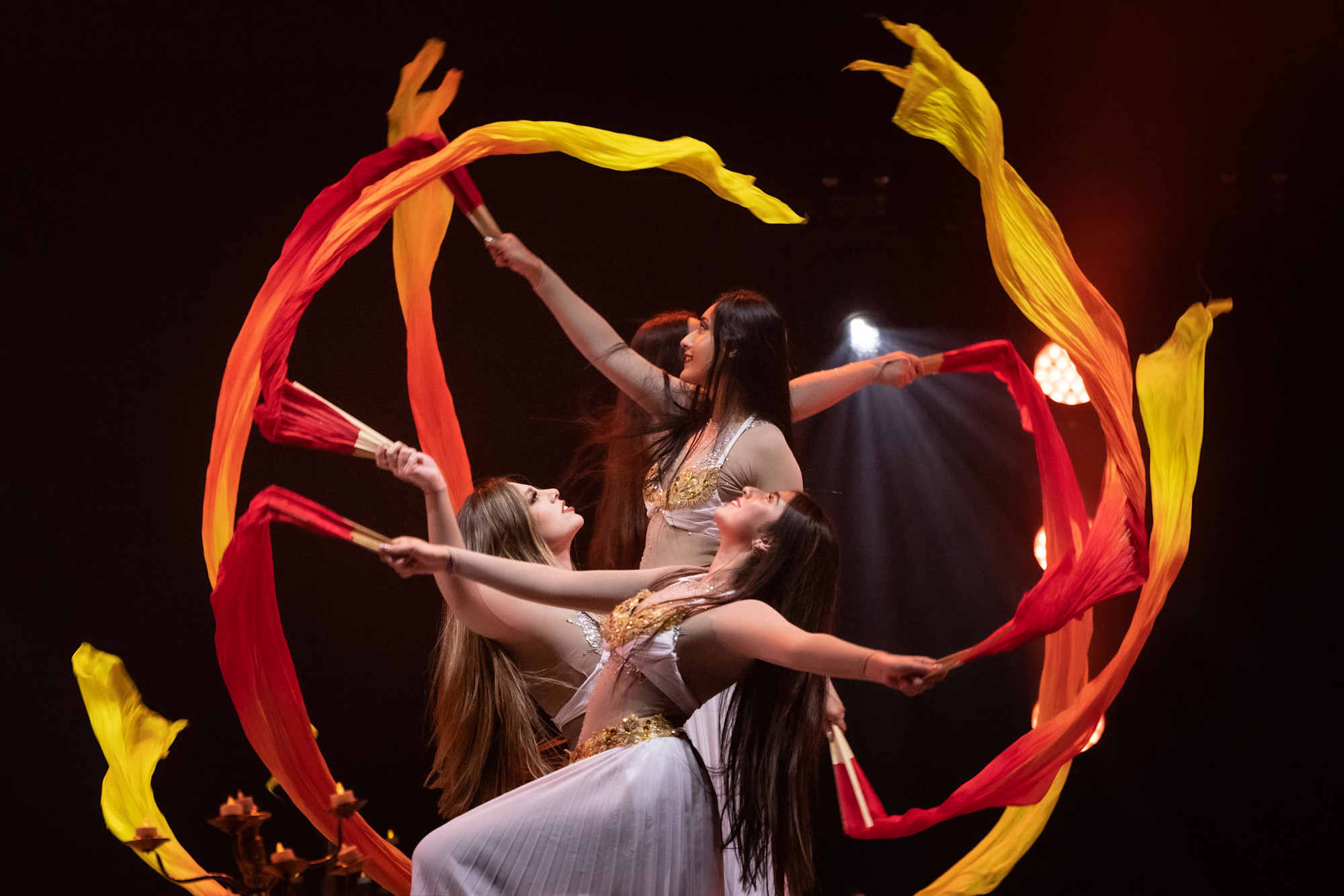 Antonina Canal Prem Shakti Company perform at Dubai Millennium Amphitheatre m32463
