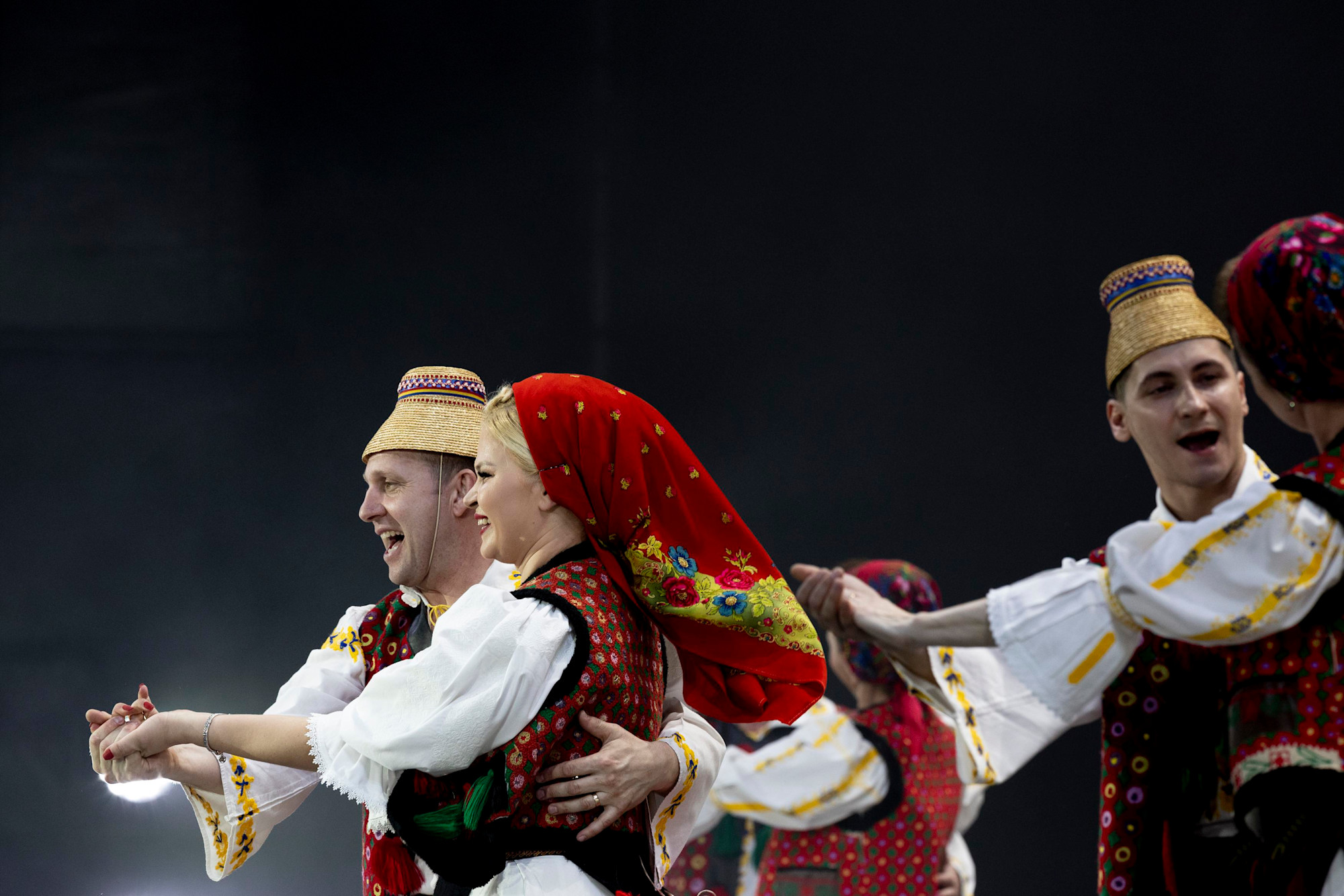 Cindrelul-Junii Sibiului professional folk ensemble perform at Dubai Millennium Amphitheatre m57027