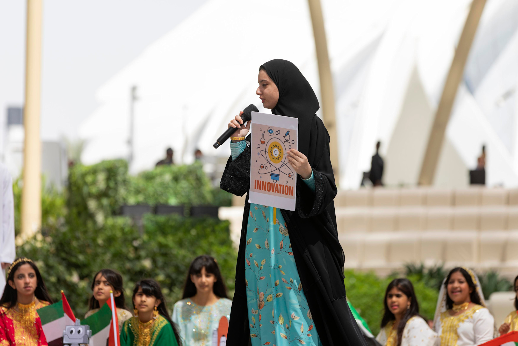 Liwa International School, Abu Dhabi perform during Expo Young Stars at Al Wasl m64424