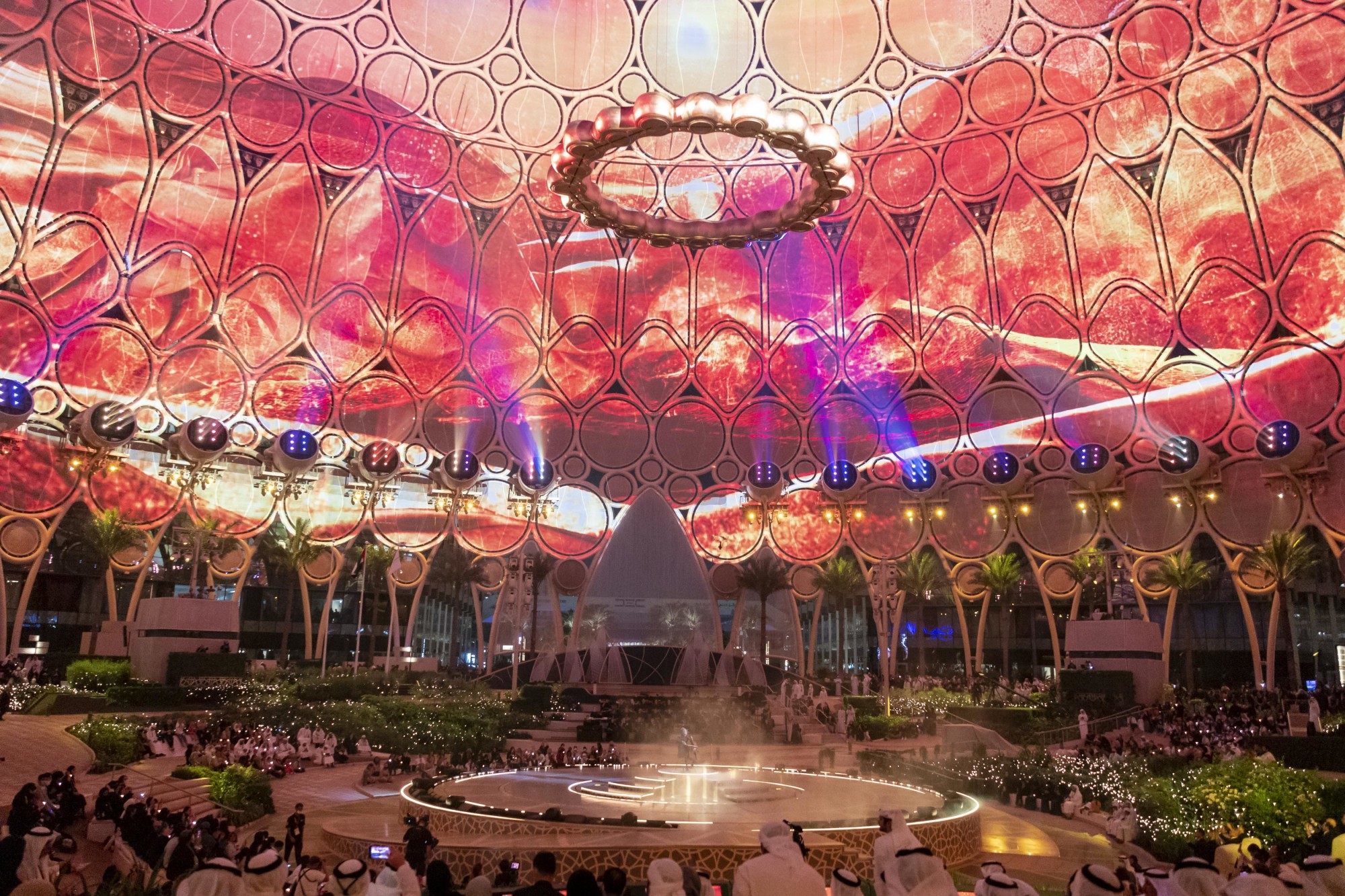 Yo-Yo Ma performs during the Expo 2020 Dubai Closing Ceremony at Al Wasl m71498