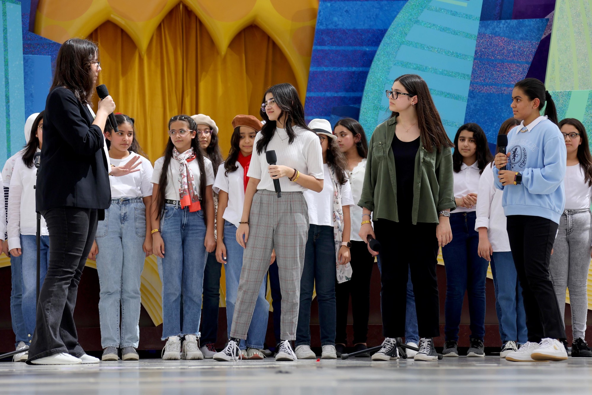 Sharjah American International School, Dubai perform during Expo Young Stars at Al Wasl m63026