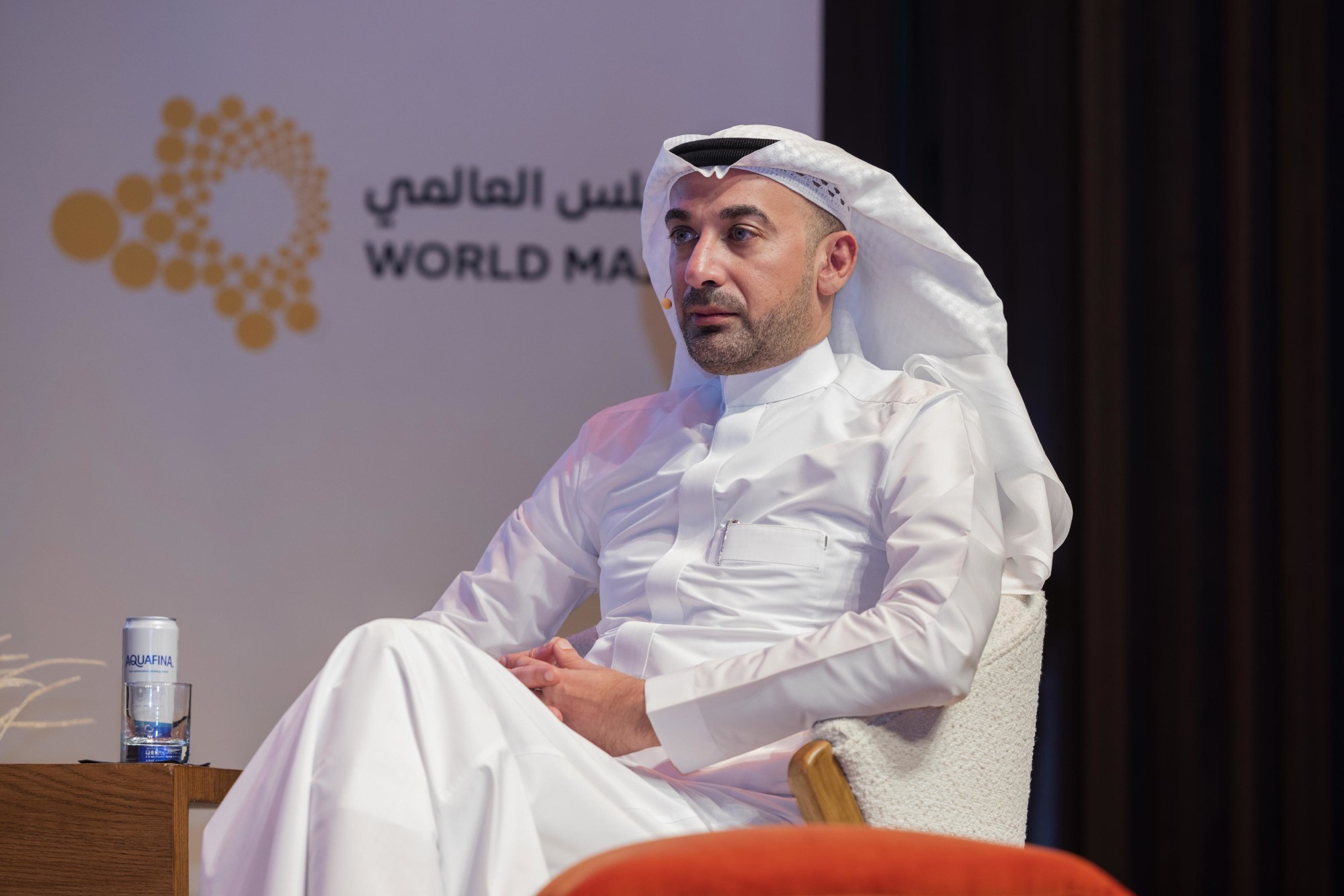 Dr Walid Al Zaher, Chief Research officer, G42 Healthcare, UAE during the World Majlis - At the Speed of Life Faster and Safer Medical Innovations at Terra Auditorium m41379