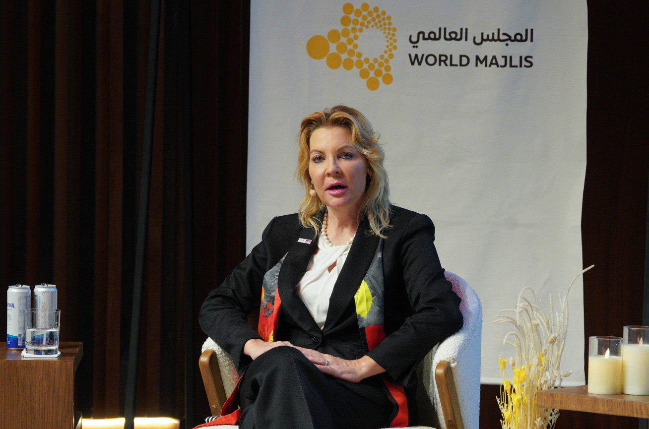 Shelli Brunswick COO of Space Foundation at Space Week World Majlis Lessons Learnt from the Red Planet for Life on Earth
