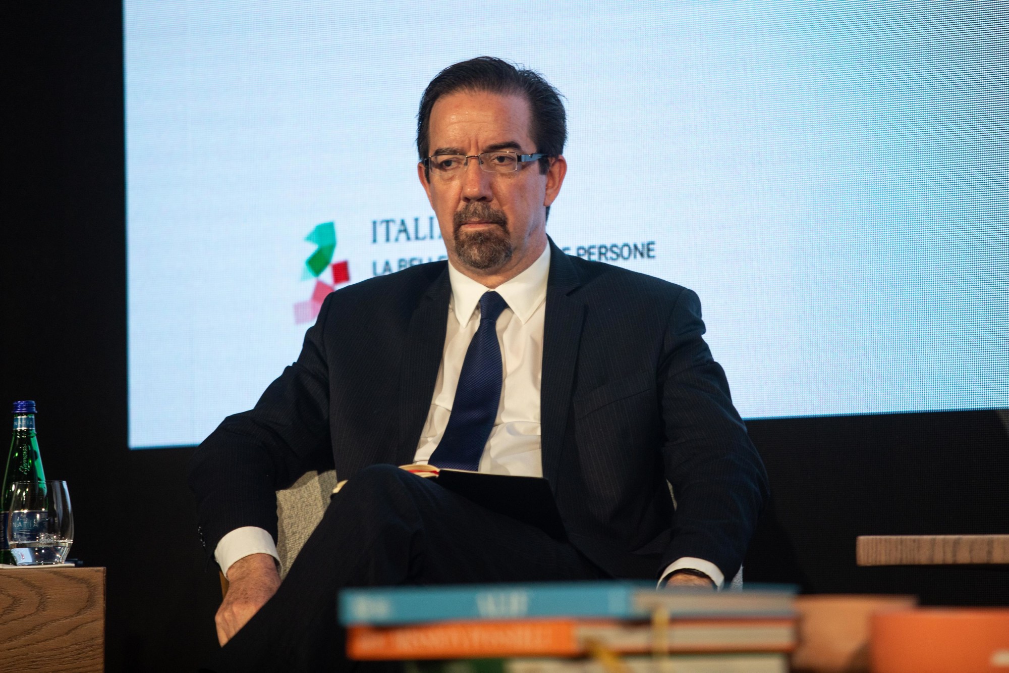 Dr Celso Moretti, CEO, EMBRAPA, Brazil during World Majlis Food for Thought How will we eat in the future at the Italy Pavilion m53560