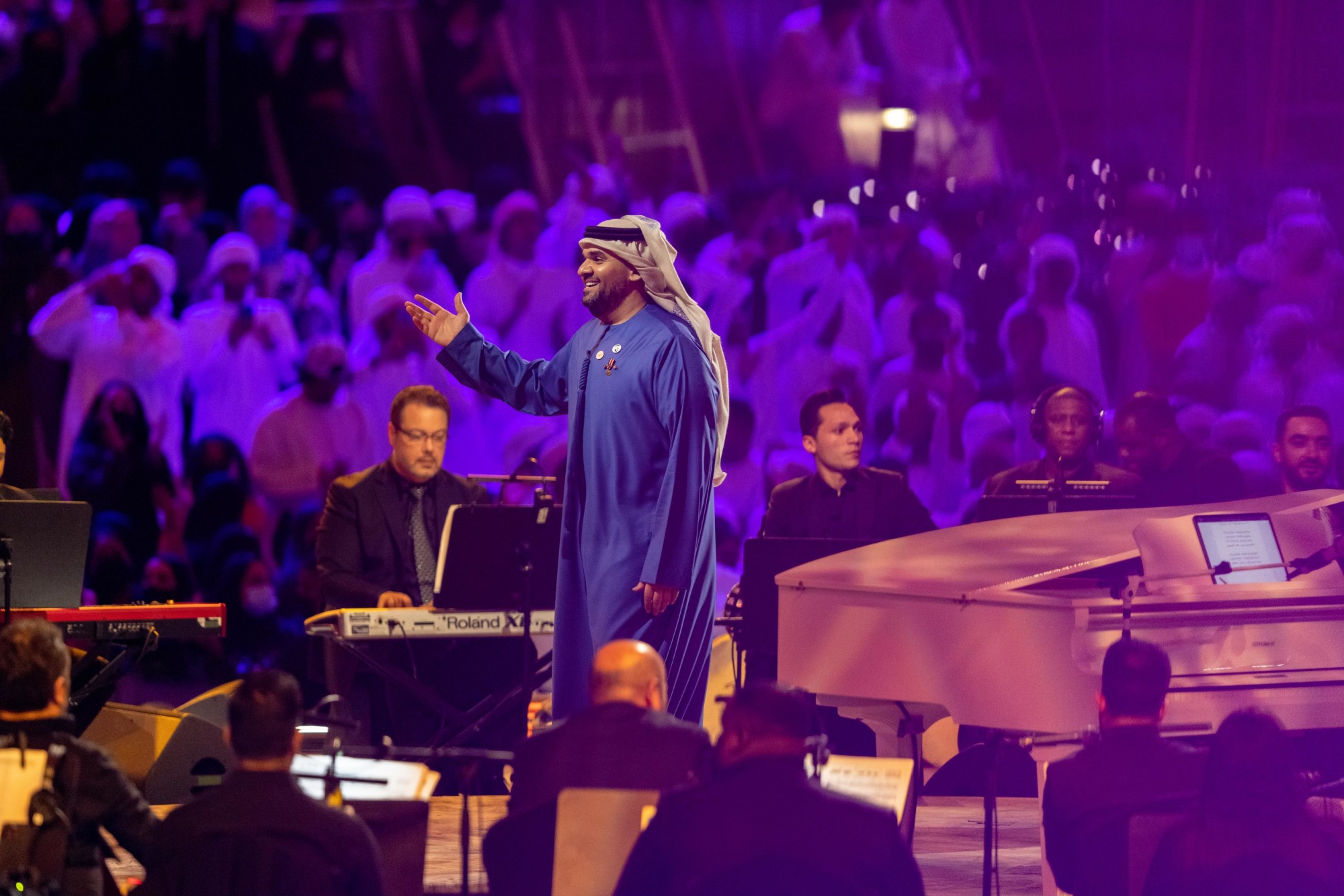 Infinite Nights Hussain Al Jassmi performs on Al Wasl Stage m61019