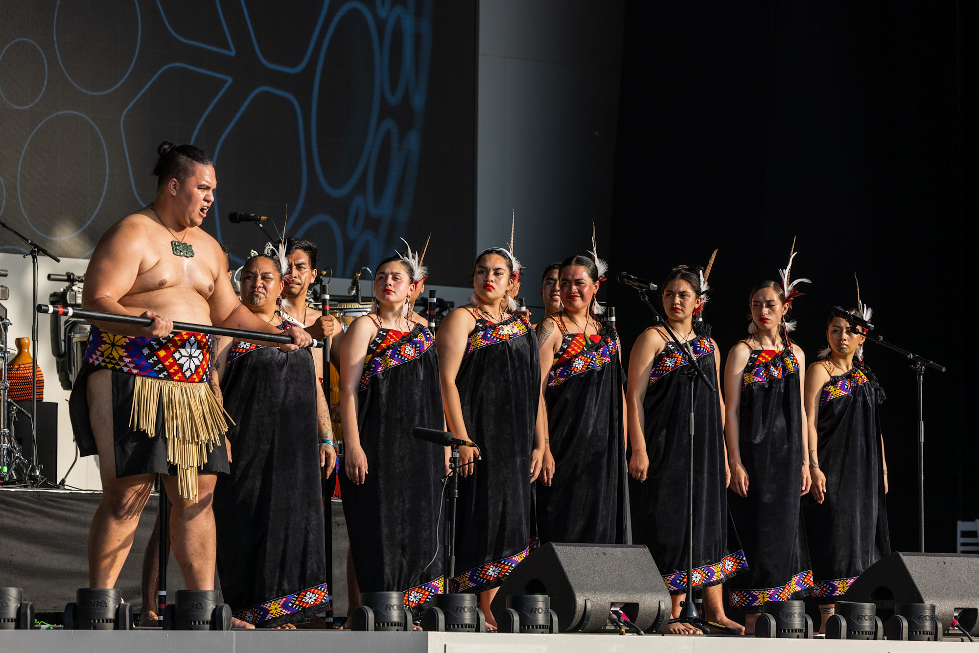 Kapa Haka Performance Kahurangi Maori Dance Theatre at Dubai Millennium Amphitheatre m10619