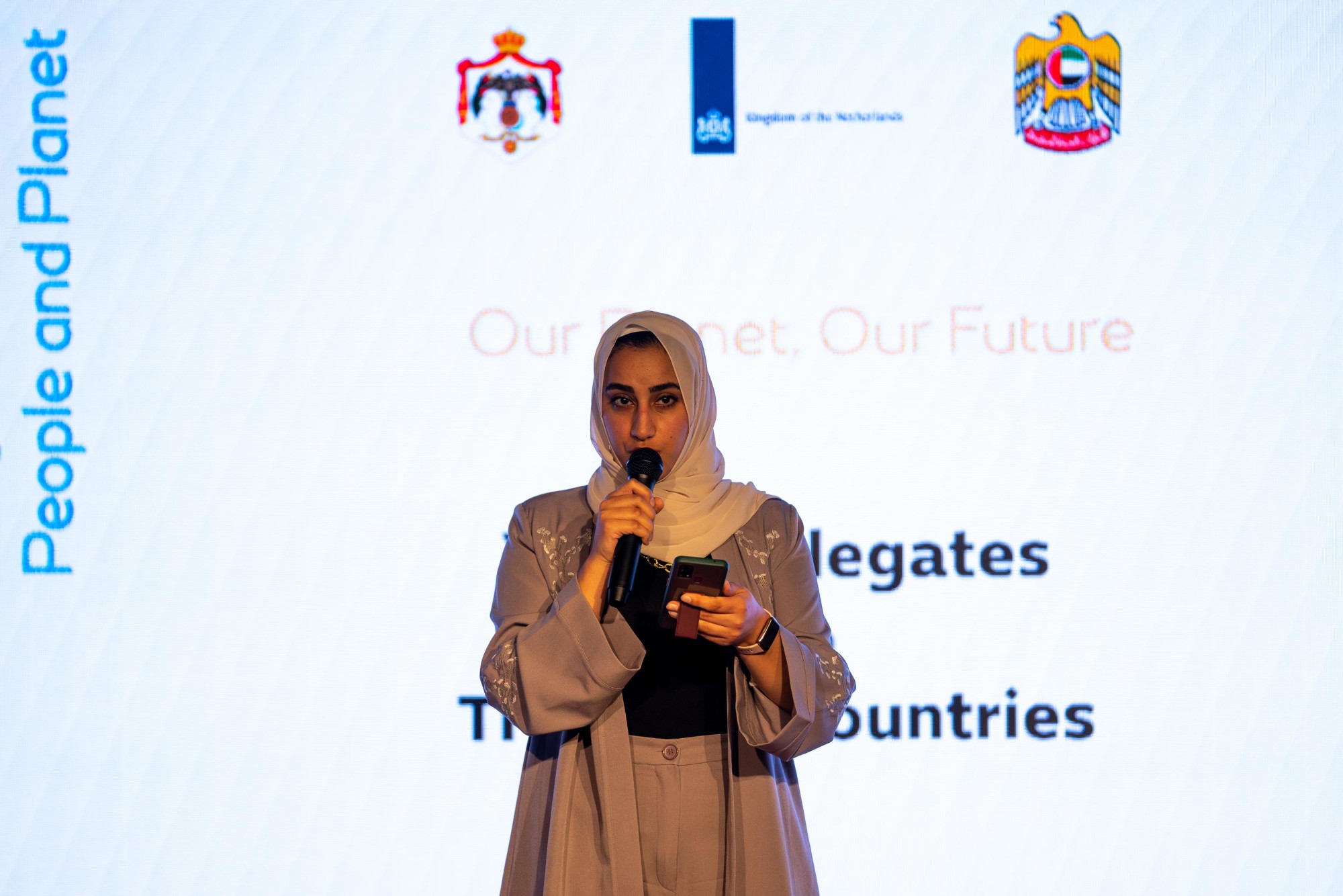 Isrra Mansour speaks during Water-Food-Energy Summit at Nexus m34170