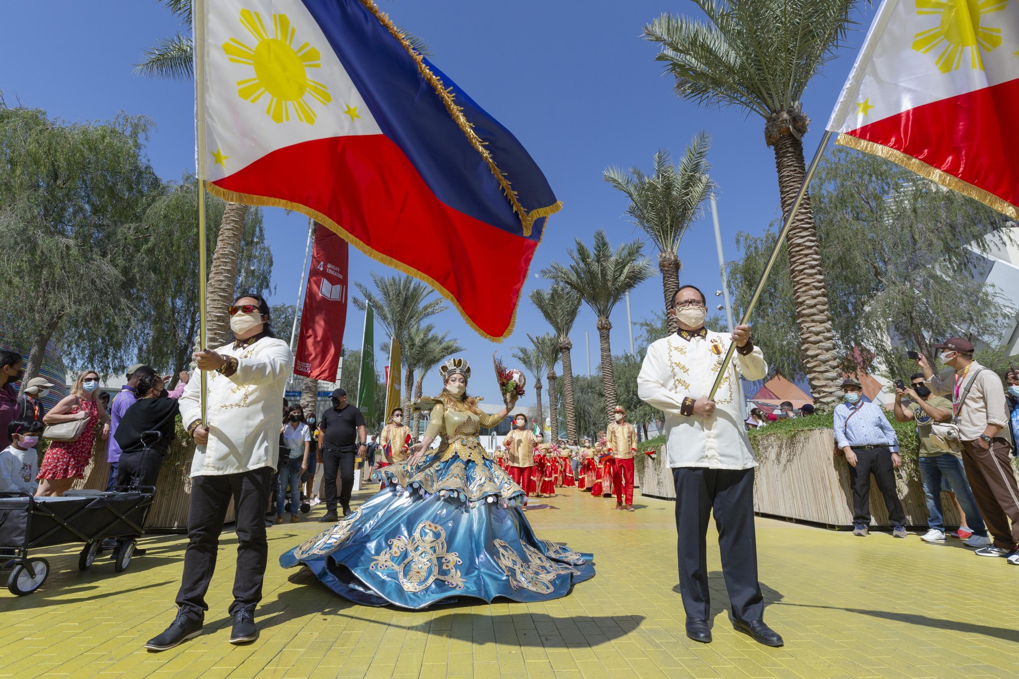 A Filipino Parade on Ghaf Avenue during the Philippines National Day m46782