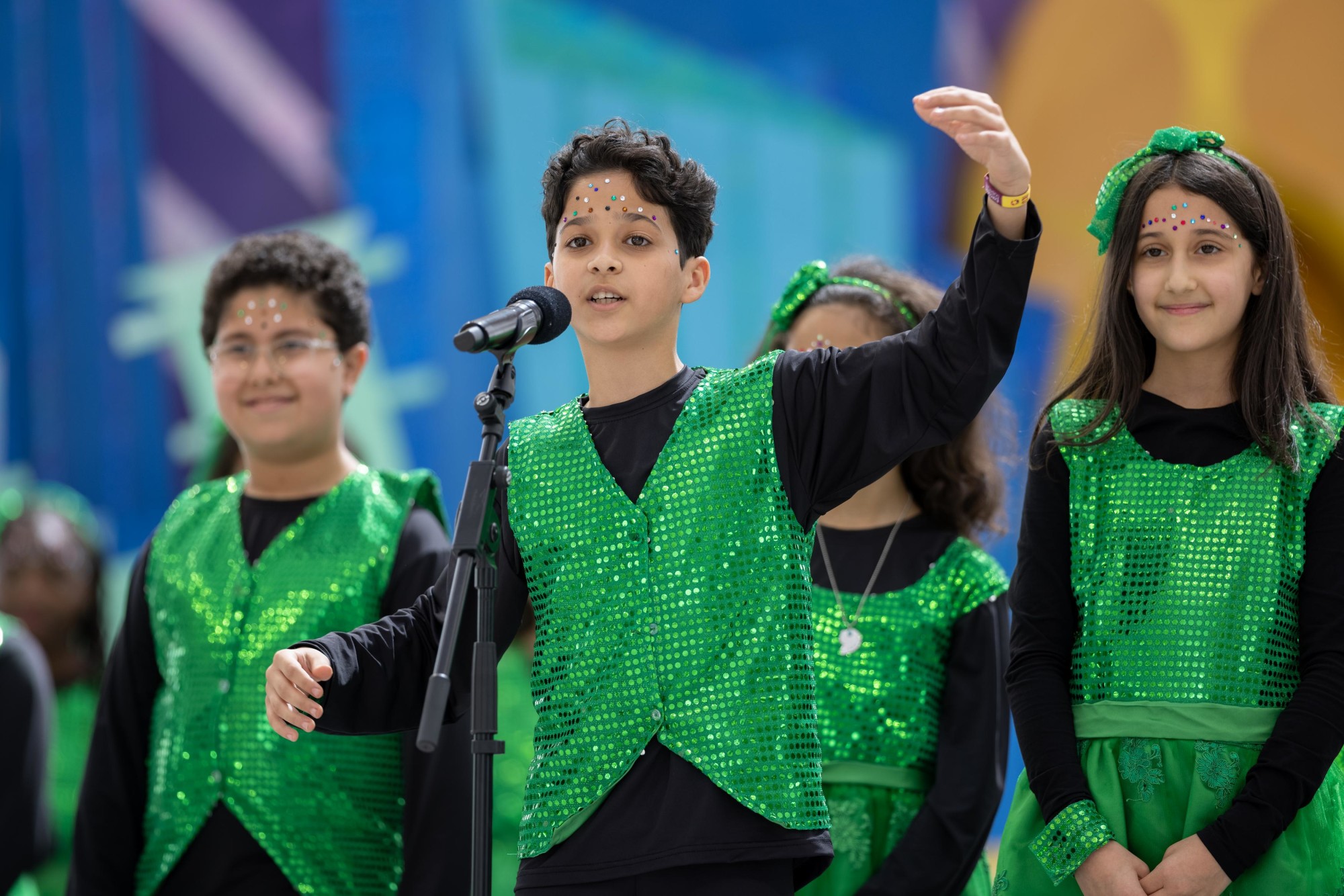 Gems Cambridge International School, Sharjah performs during Expo Young Stars at Al Wasl m59737