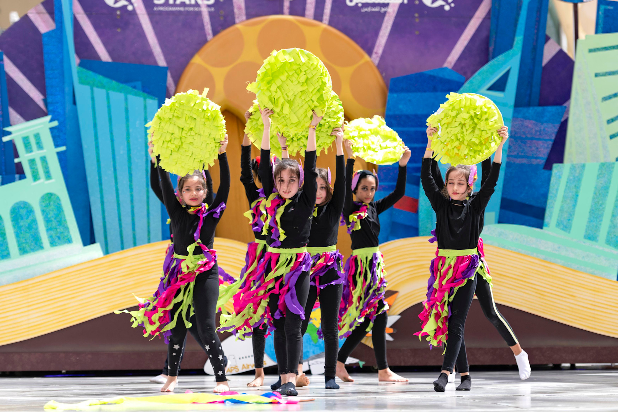 Al Adwa Private School, Al Ain perform during Expo Young Stars at Al Wasl m61593