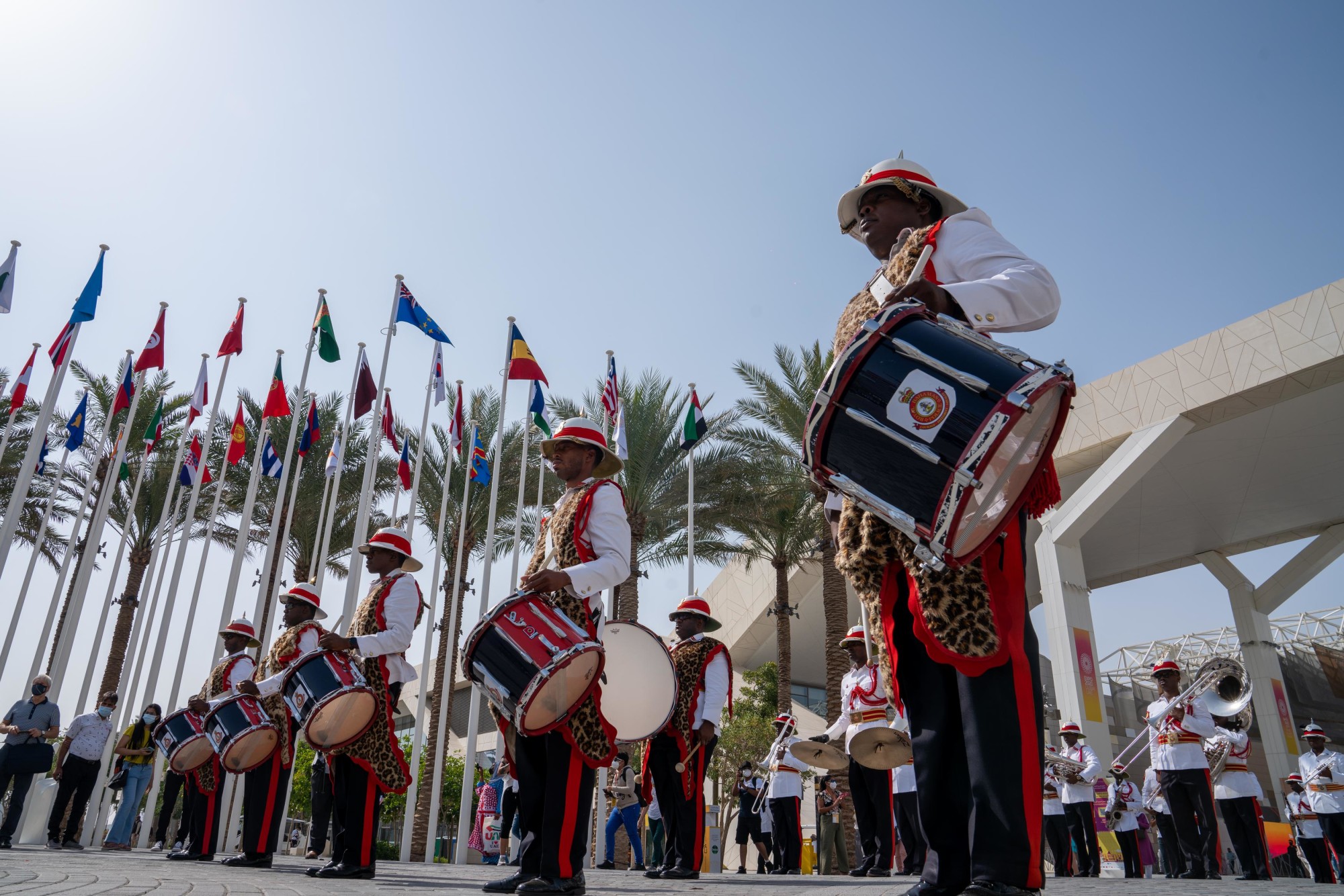 Royal Bahamas Police Force Band perform during Bahamas National Day at 2020 Plaza m33912