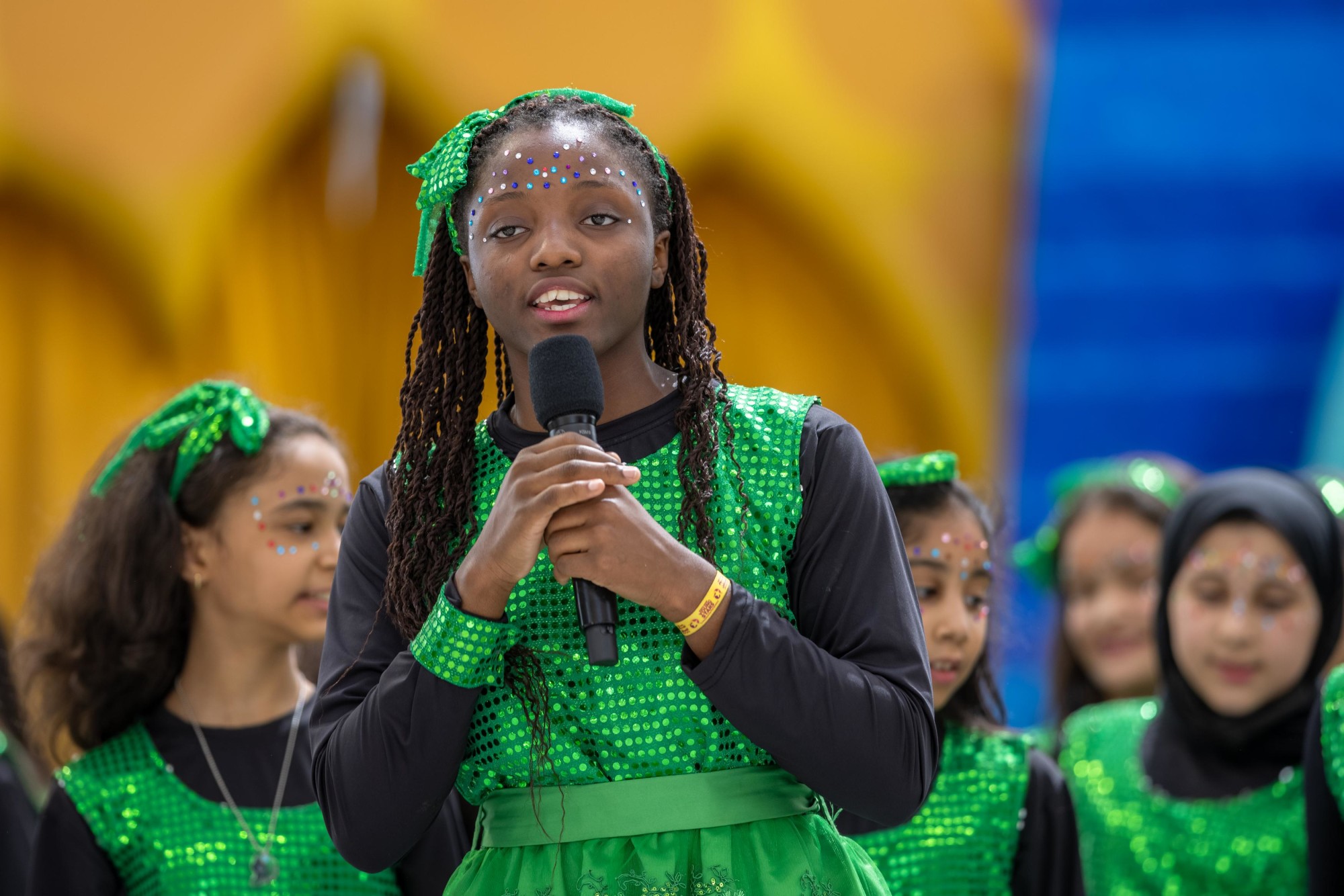 Gems Cambridge International School, Sharjah performs during Expo Young Stars at Al Wasl m59748