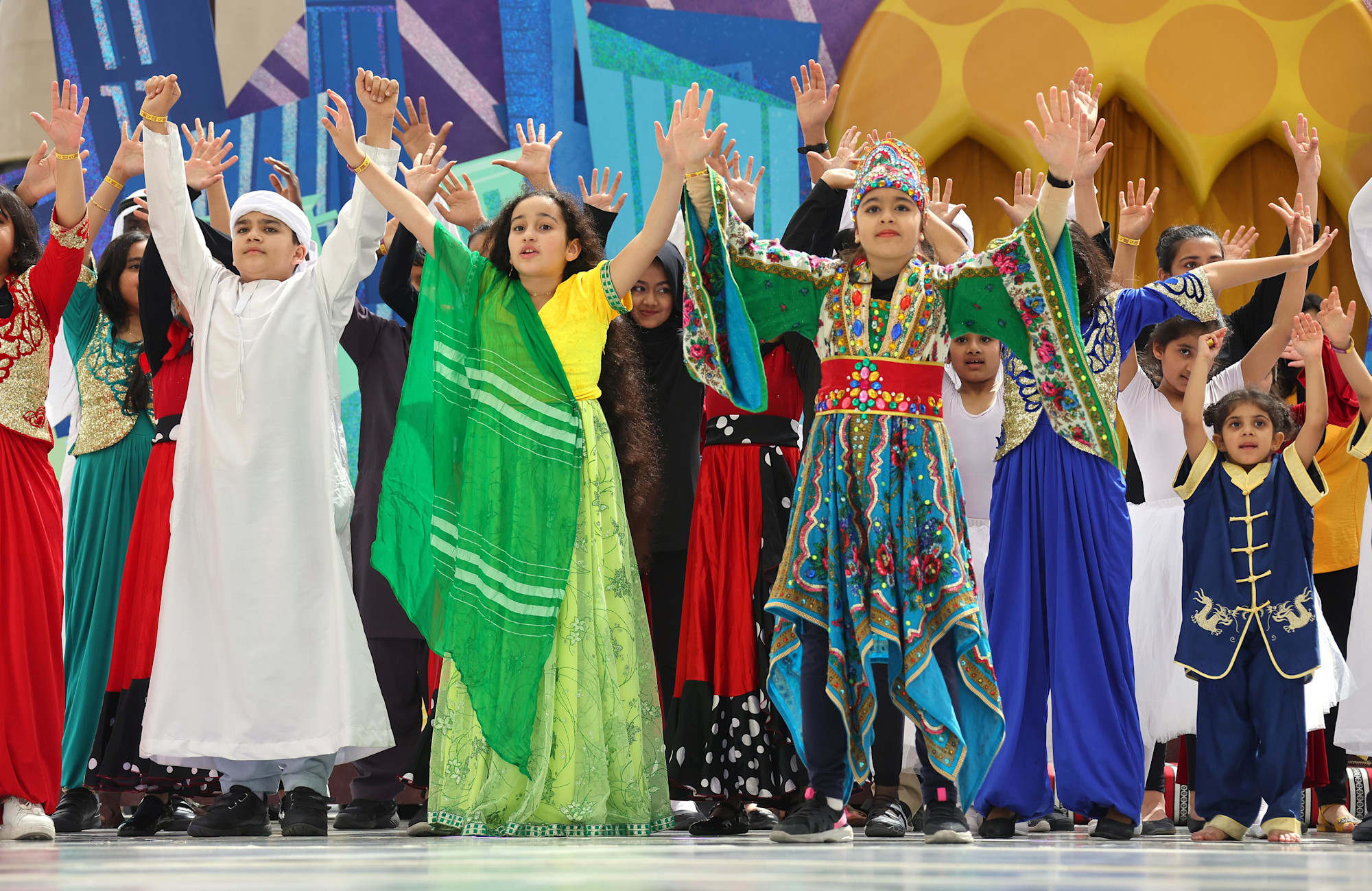 The City School International, Dubai perform during Expo Young Stars at Al Wasl m57136