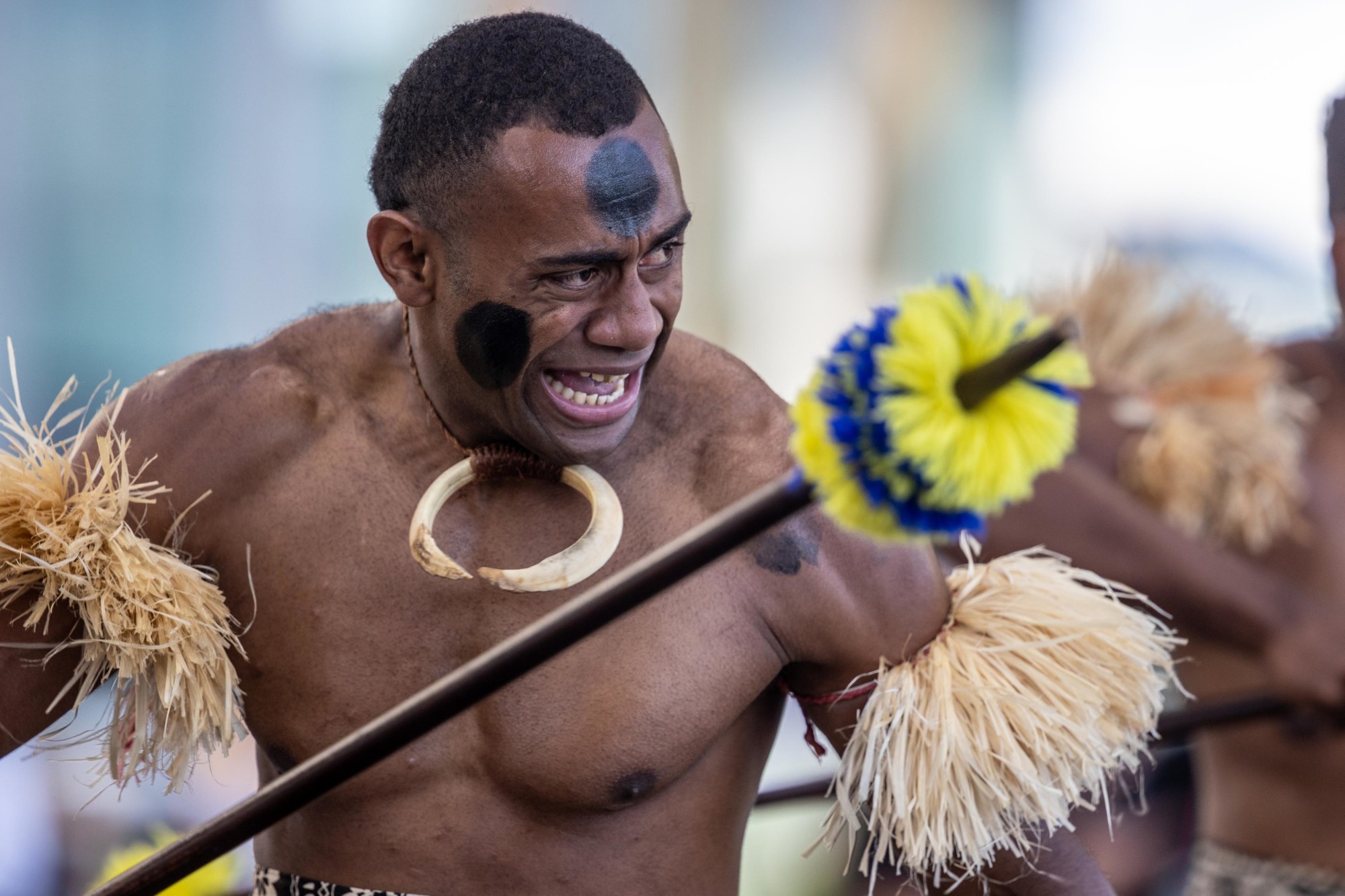 Cultural performance during the Fiji National Day Ceremony at Al Wasl m19049