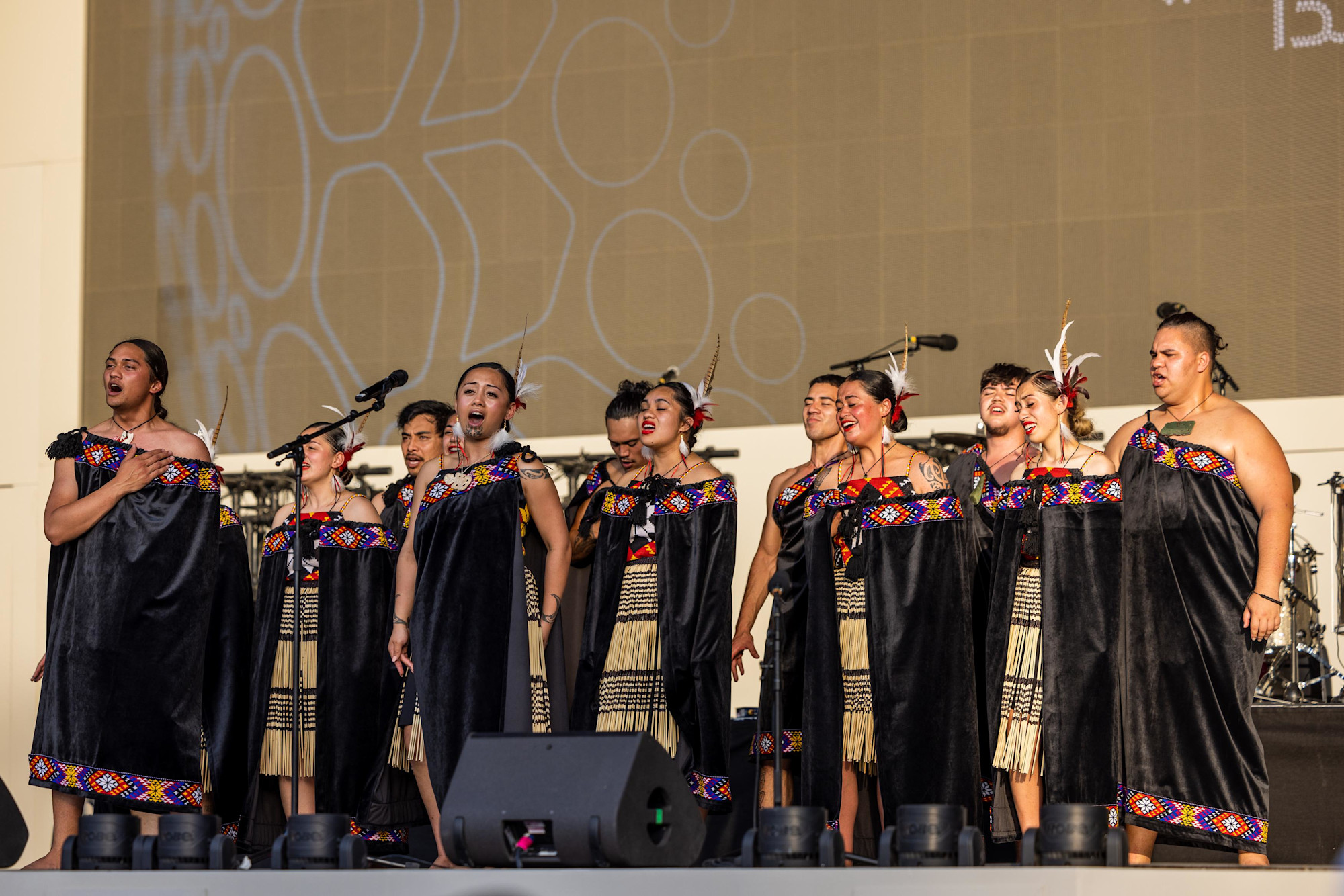 Kapa Haka Performance Kahurangi Maori Dance Theatre at Dubai Millennium Amphitheatre m10626
