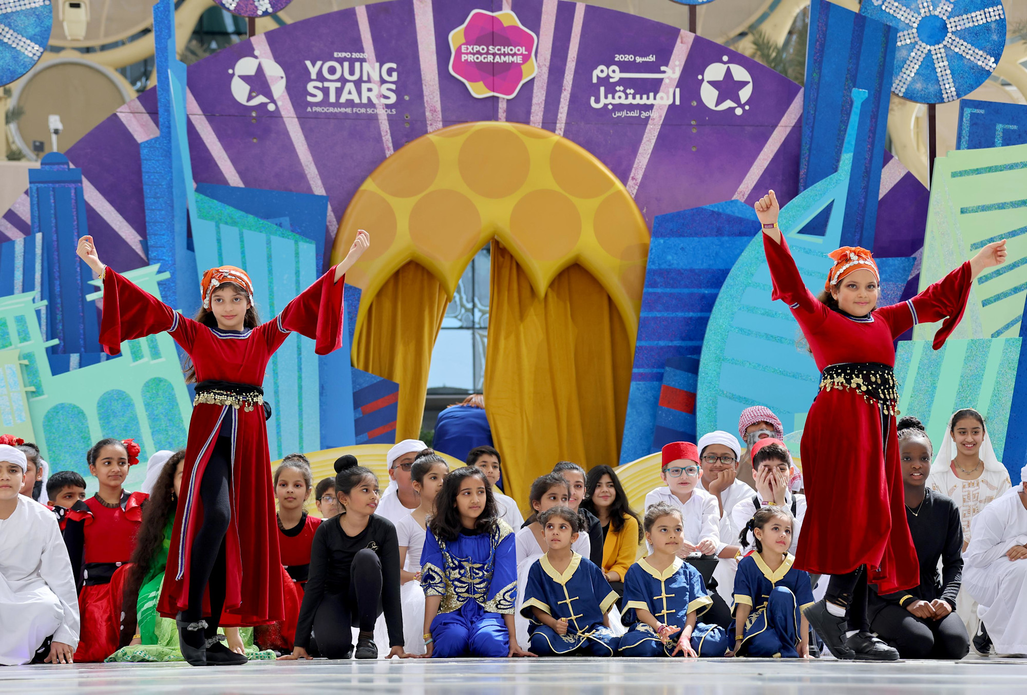 The City School International, Dubai perform during Expo Young Stars at Al Wasl m57134